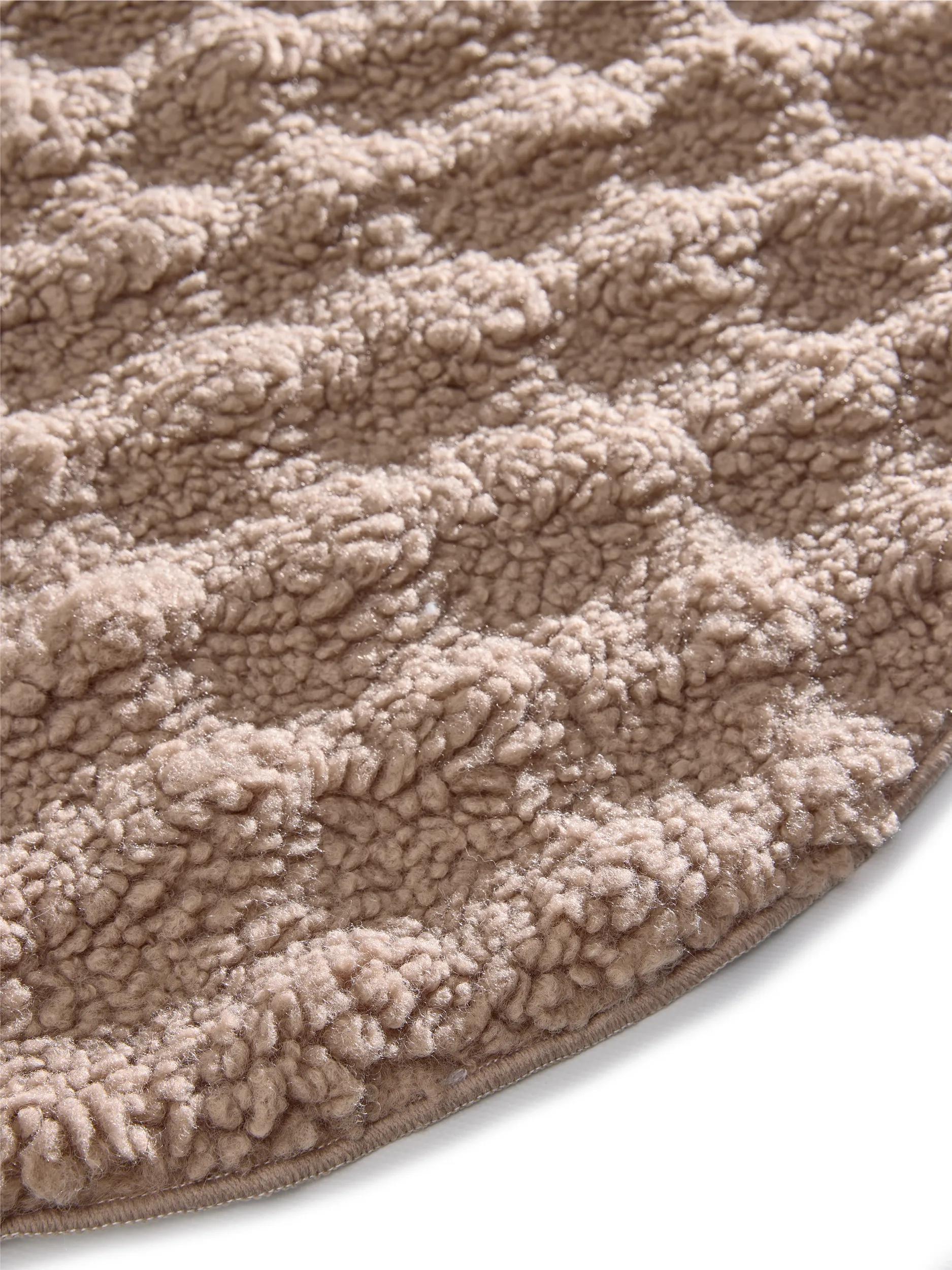 Washable Rug Ted Light Brown