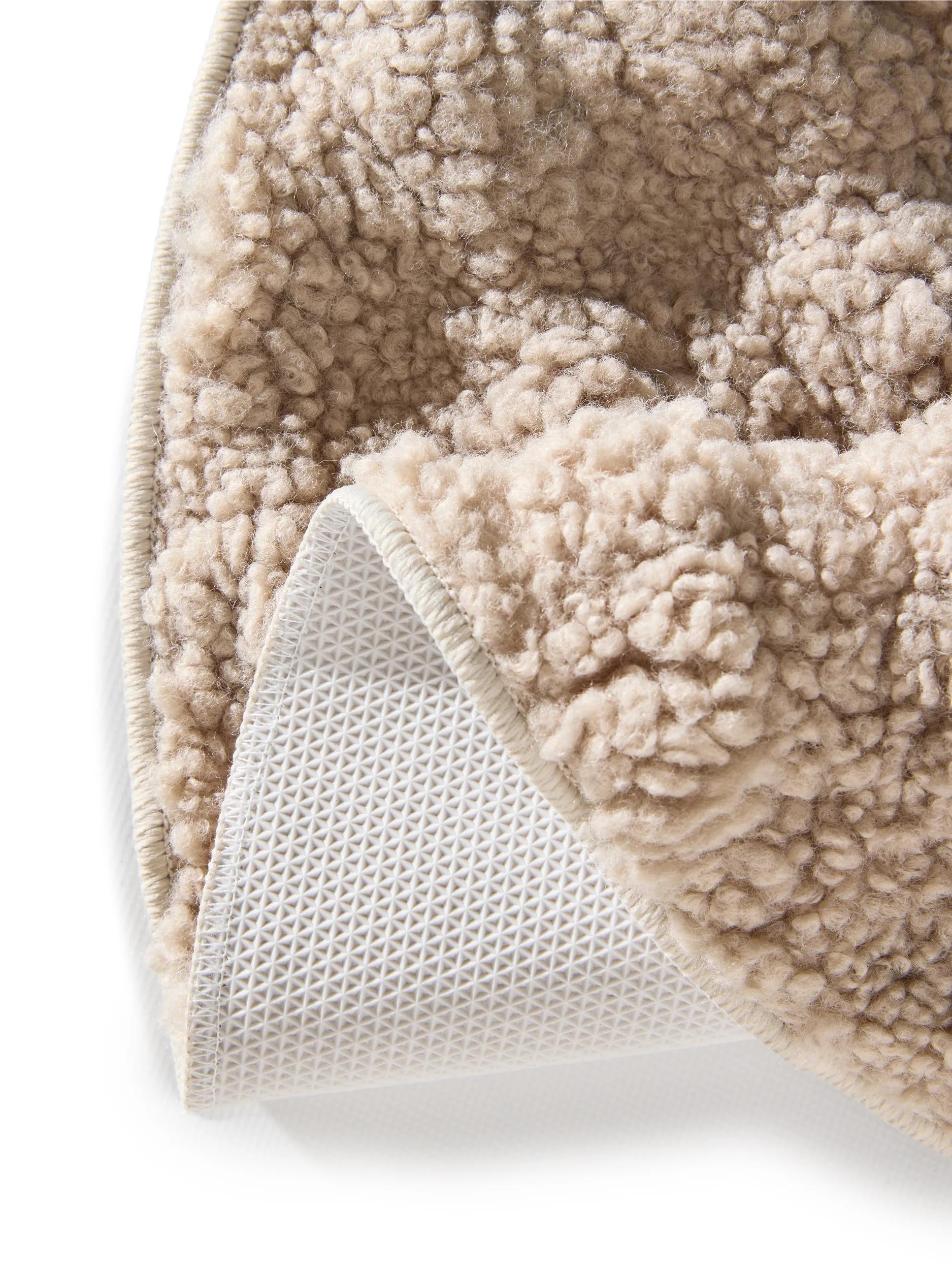 Washable Rug Ted Light Grey