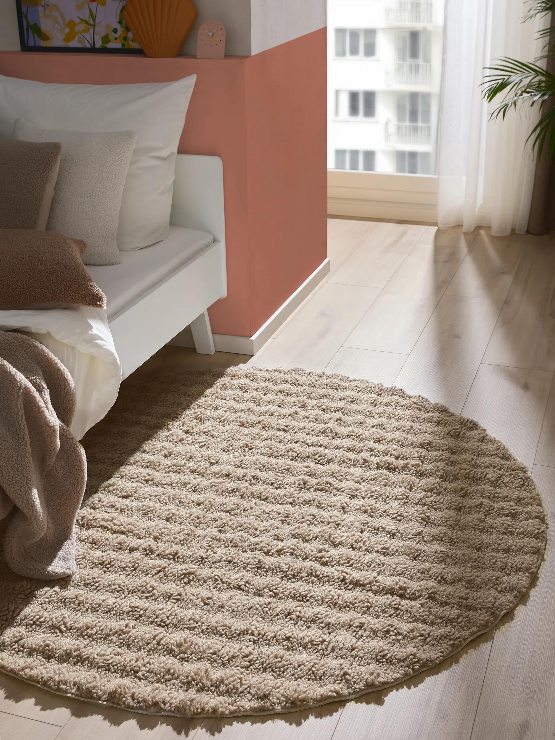 Washable Rug Ted Light Grey