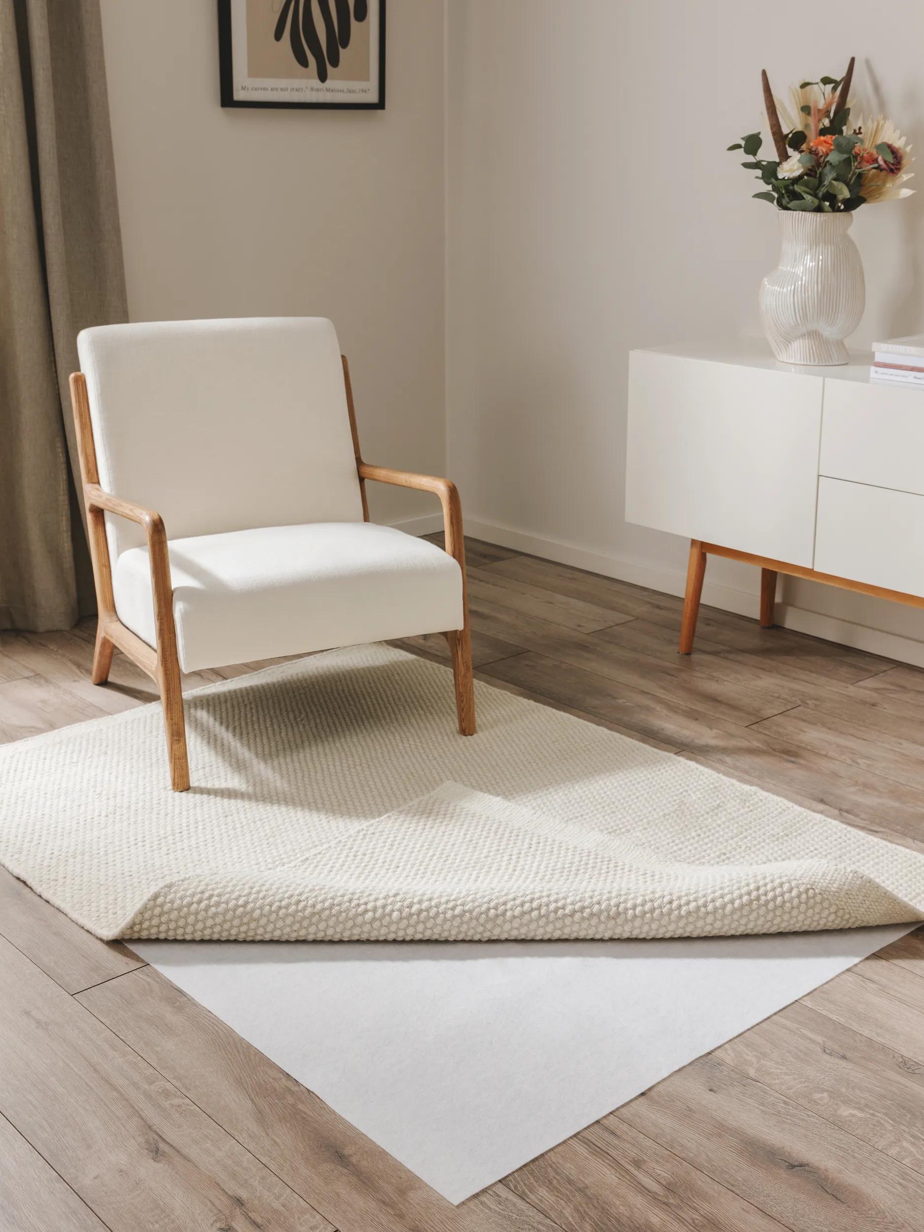 Rug Underlay Prima White Rectangular