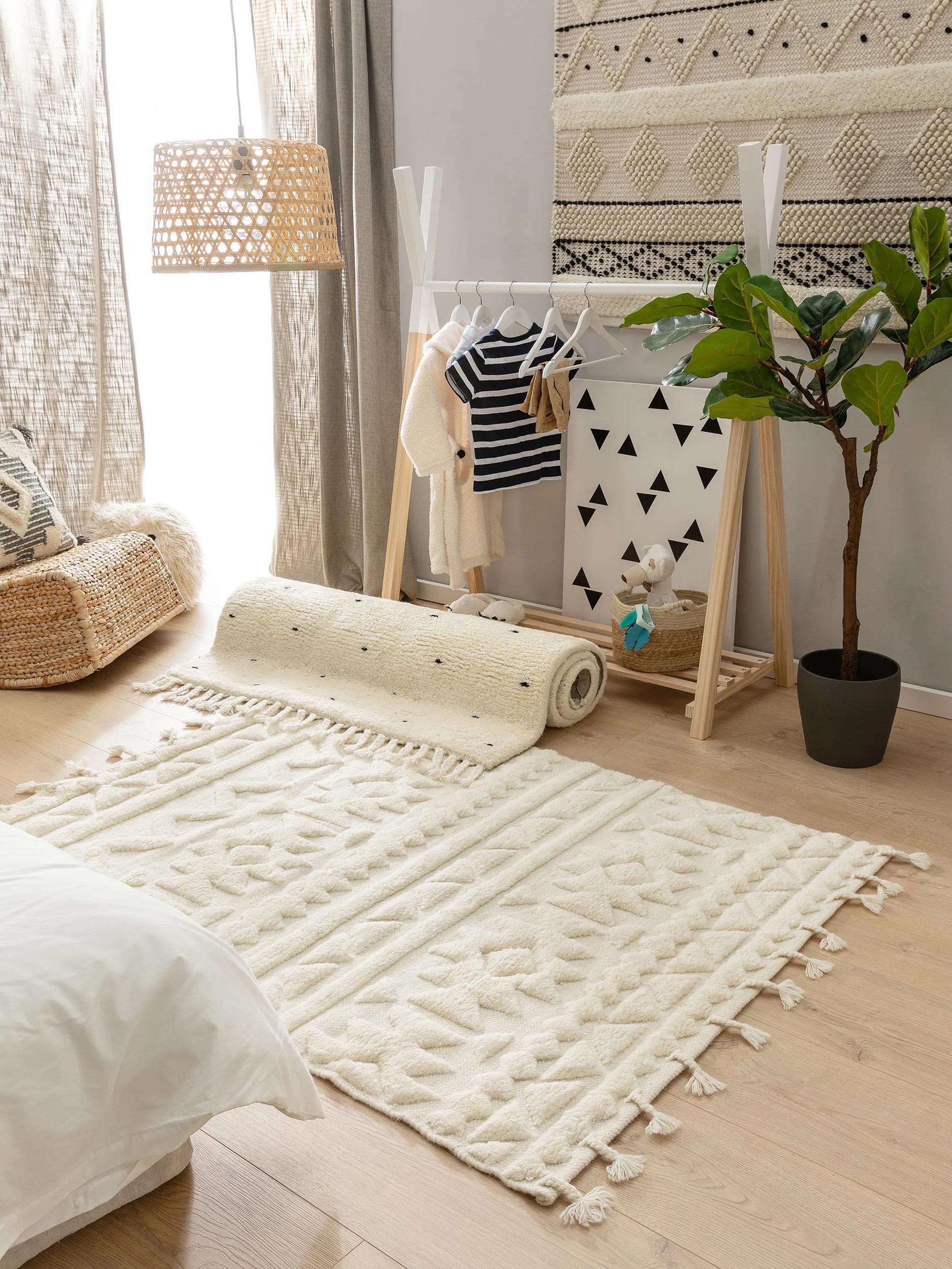 Kids rug Theo Cream