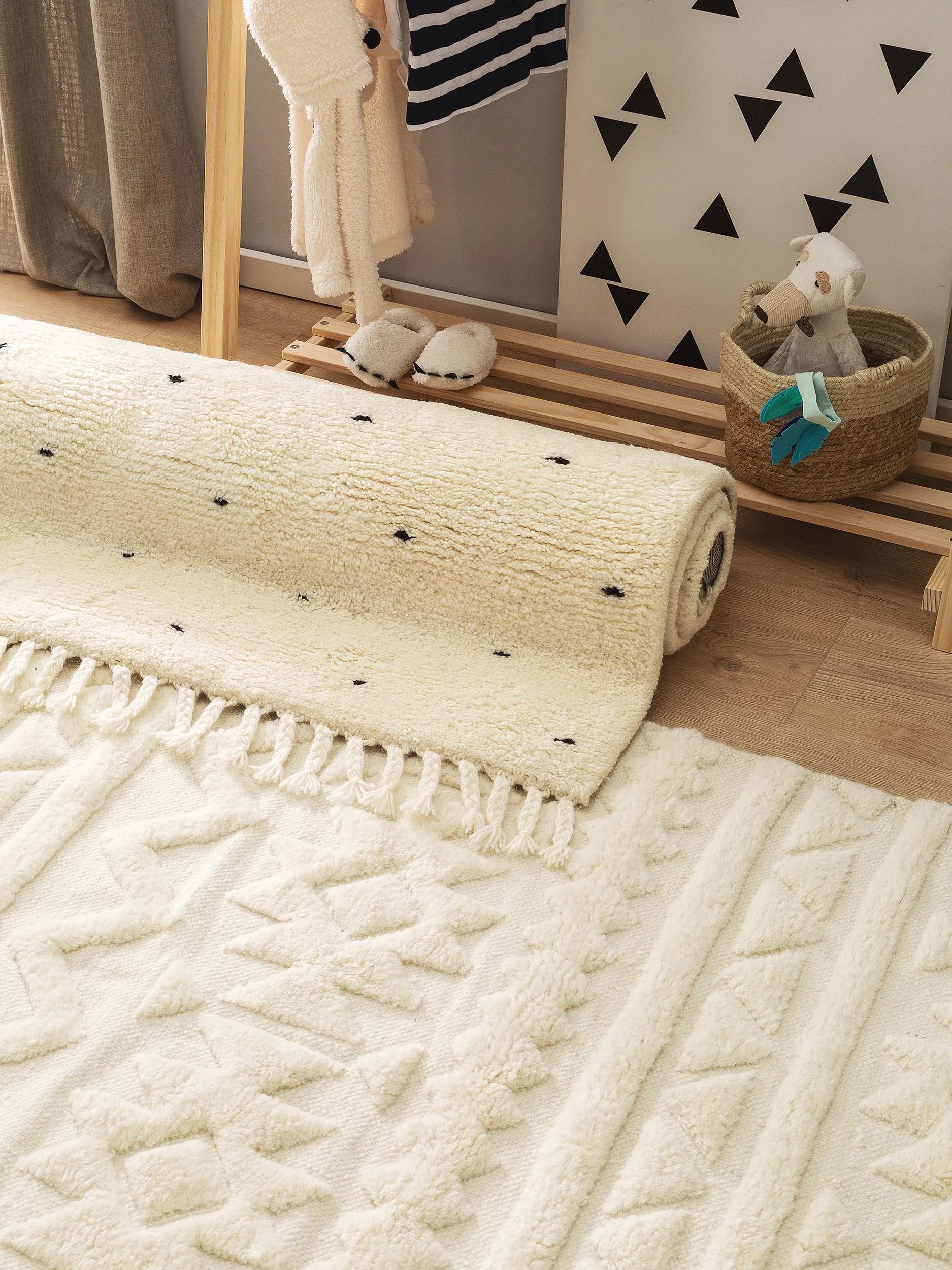 Kids rug Theo Cream