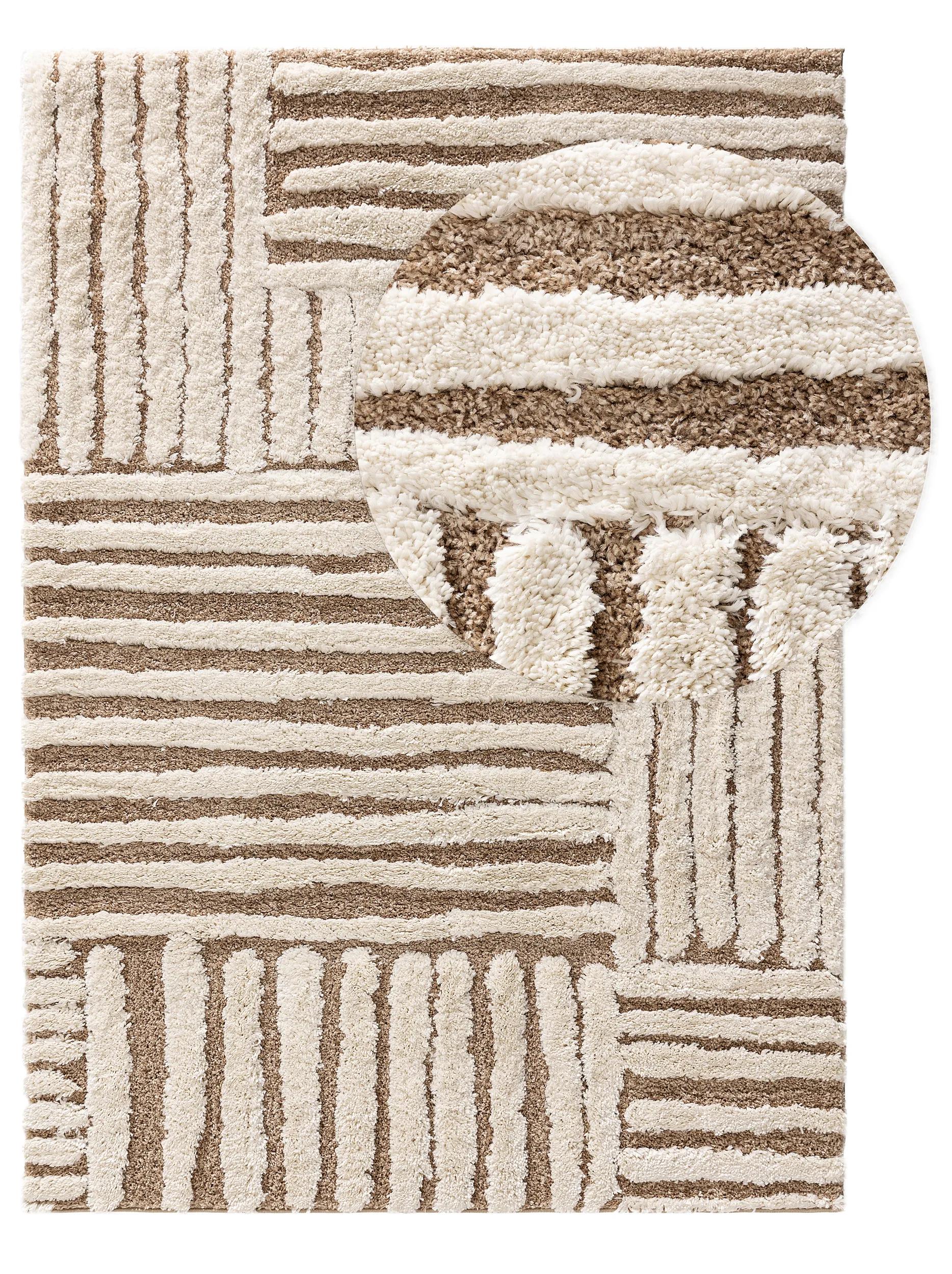 Shaggy rug Tibo Cream/Beige