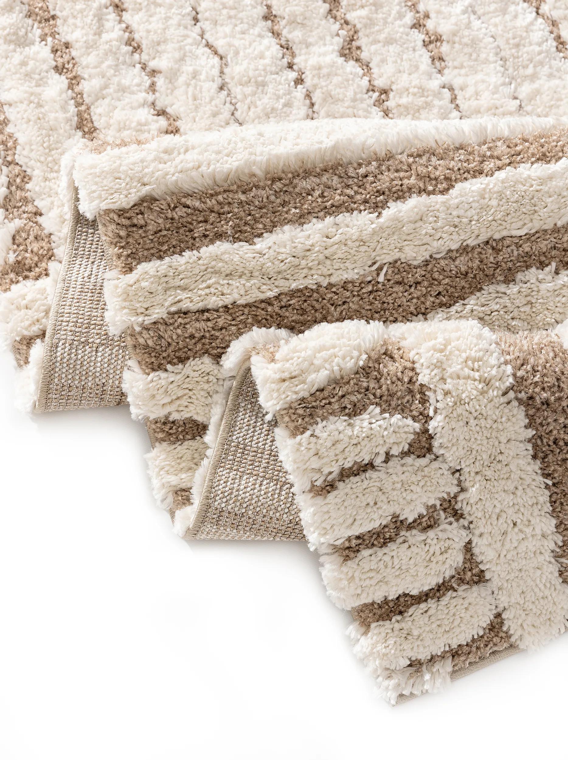 Shaggy rug Tibo Cream/Beige