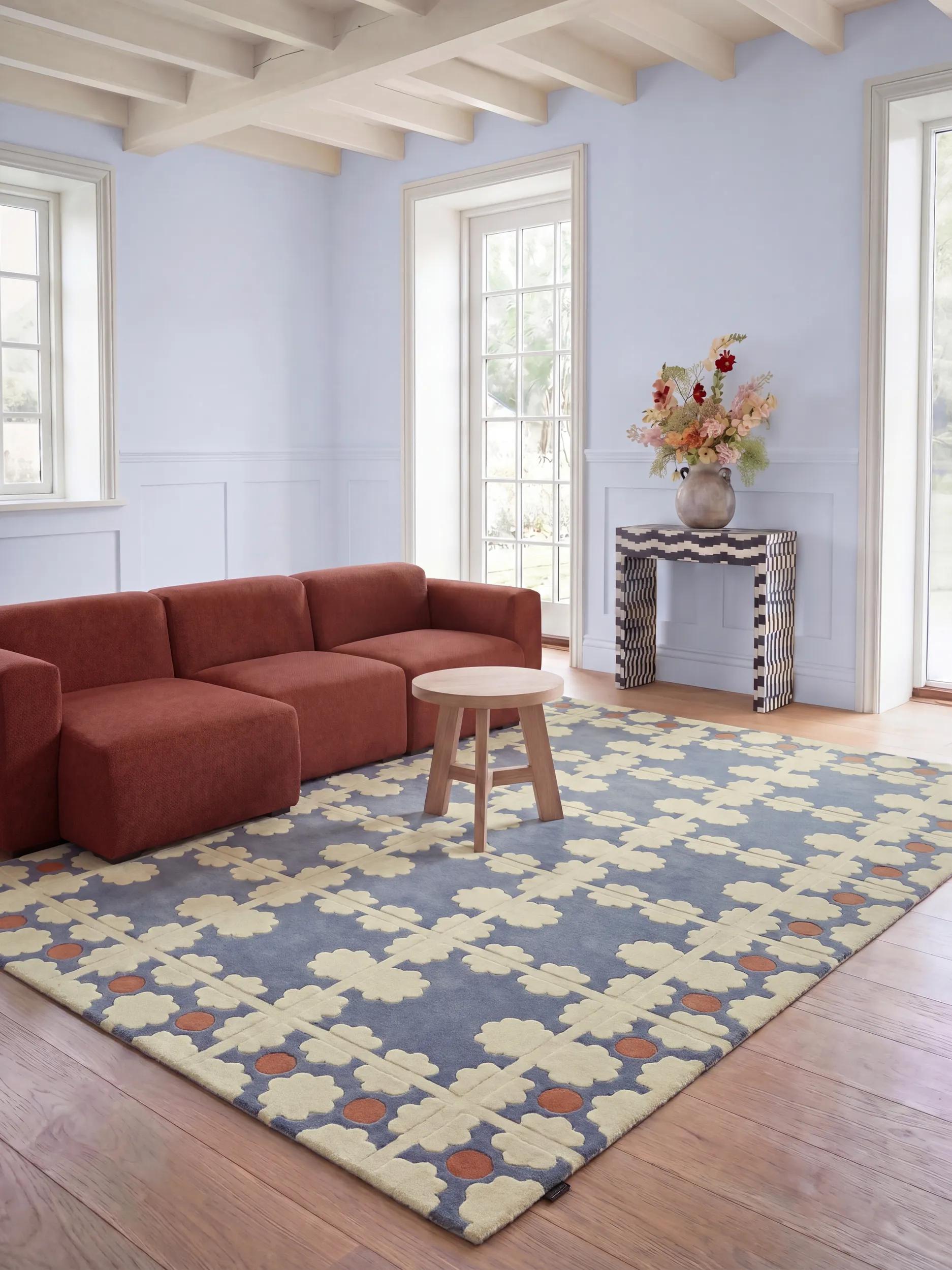 Wool Rug Tilda Blue