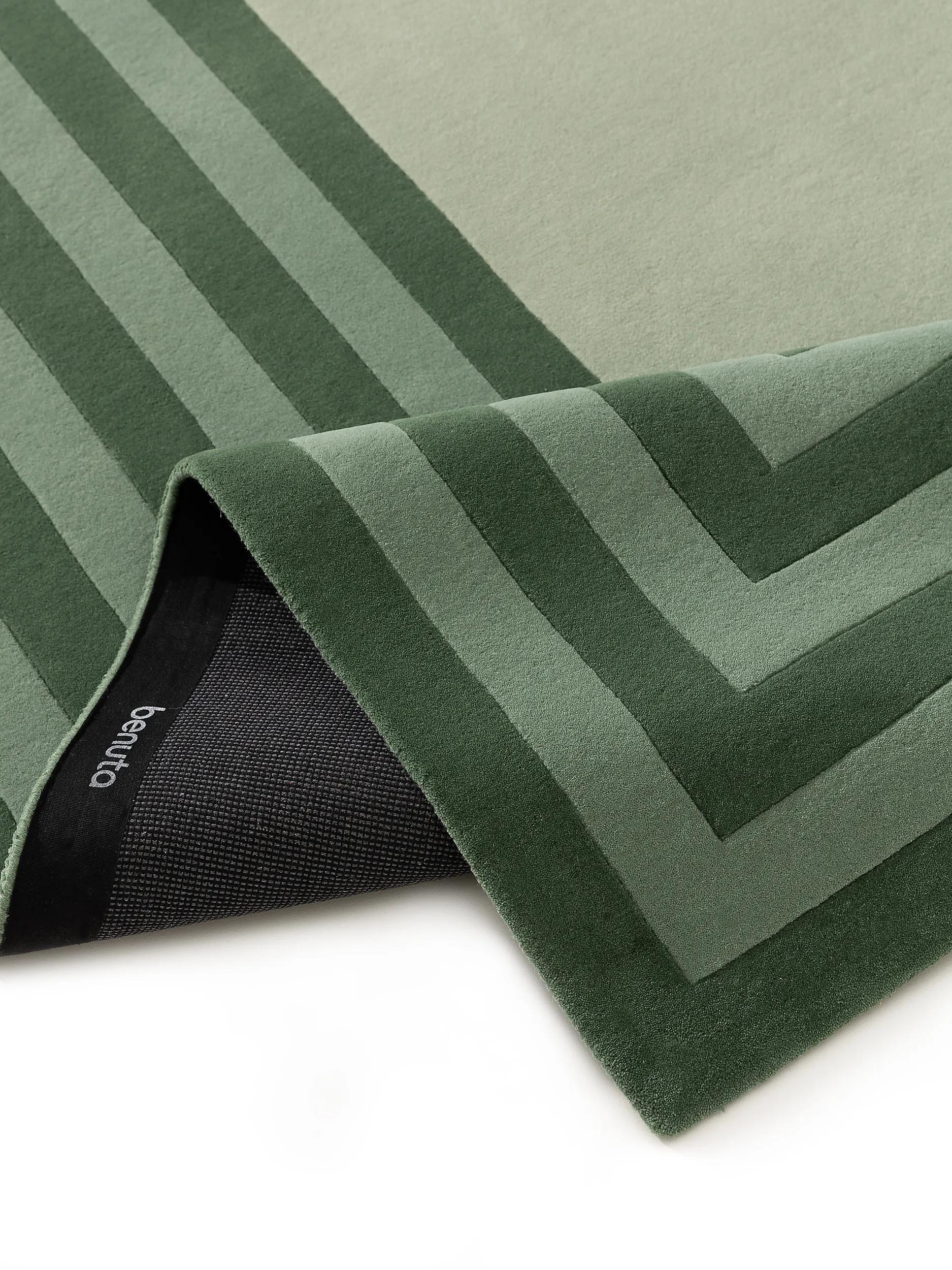 Alfombra de lana Tilo verde