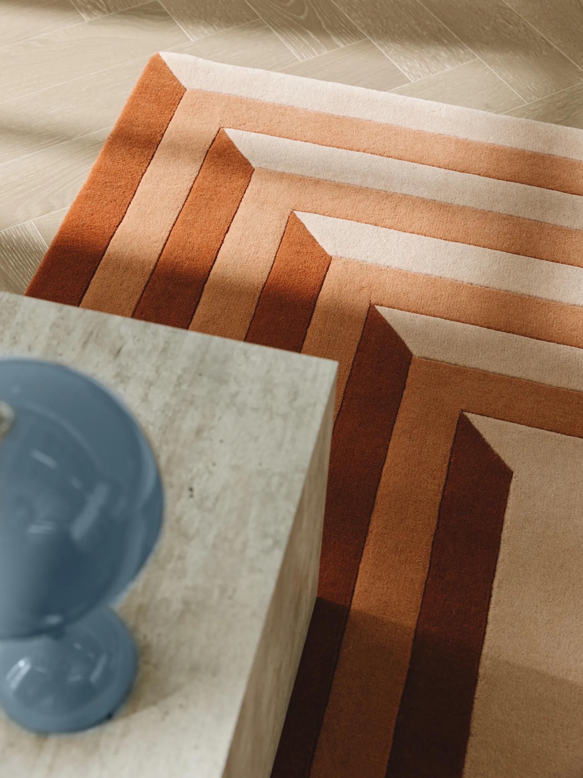 Wool Rug Tilo Terracotta