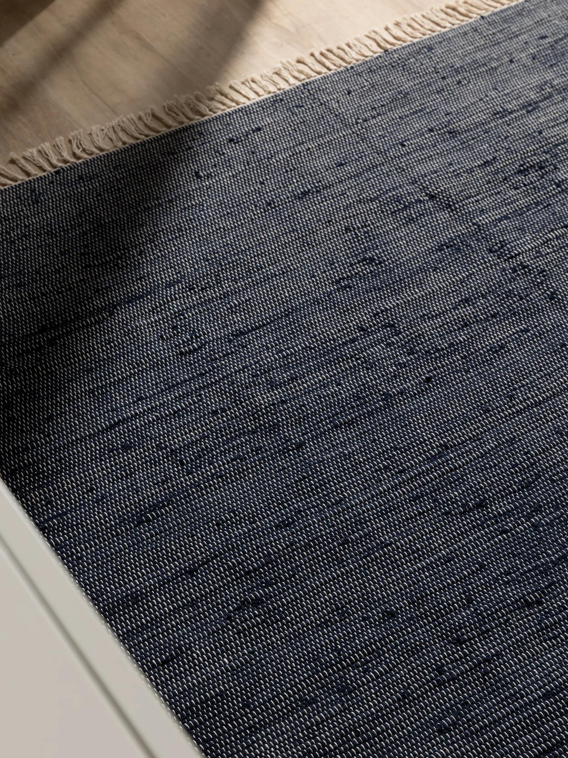 Rug made from recycled material Tom Dark Blue