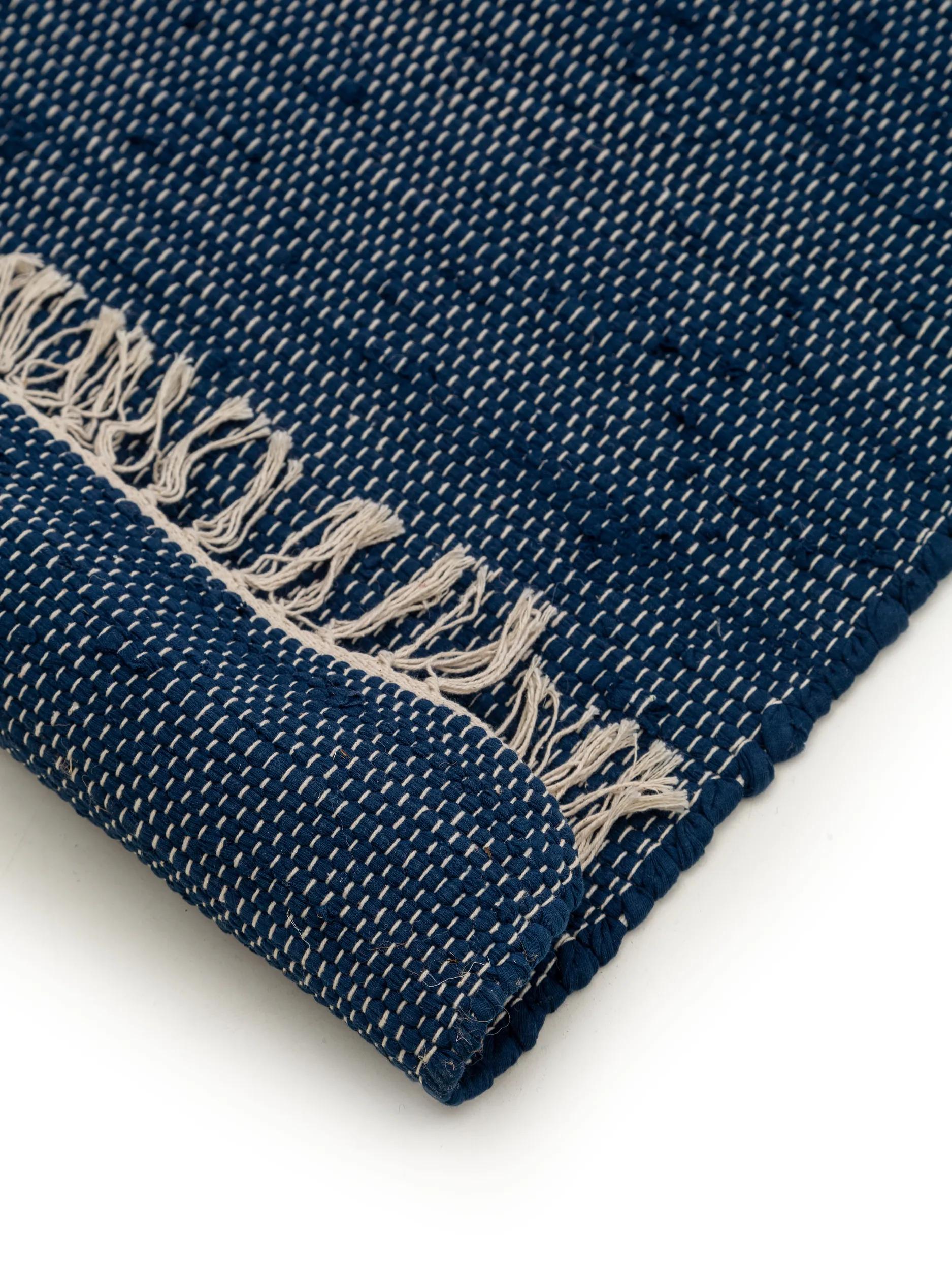 Rug made from recycled material Tom Dark Blue