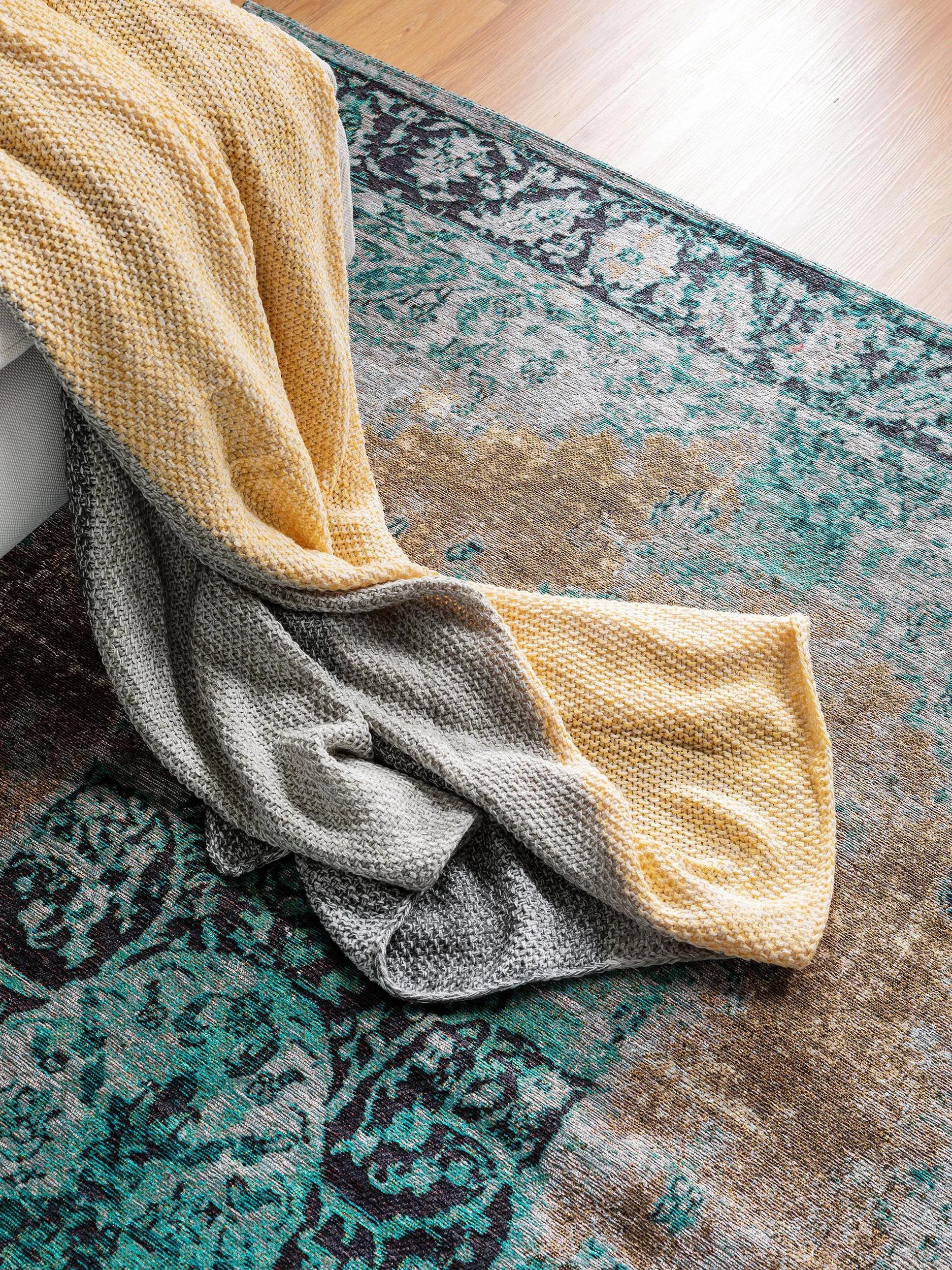 Flat Weave Rug Tosca Turquoise