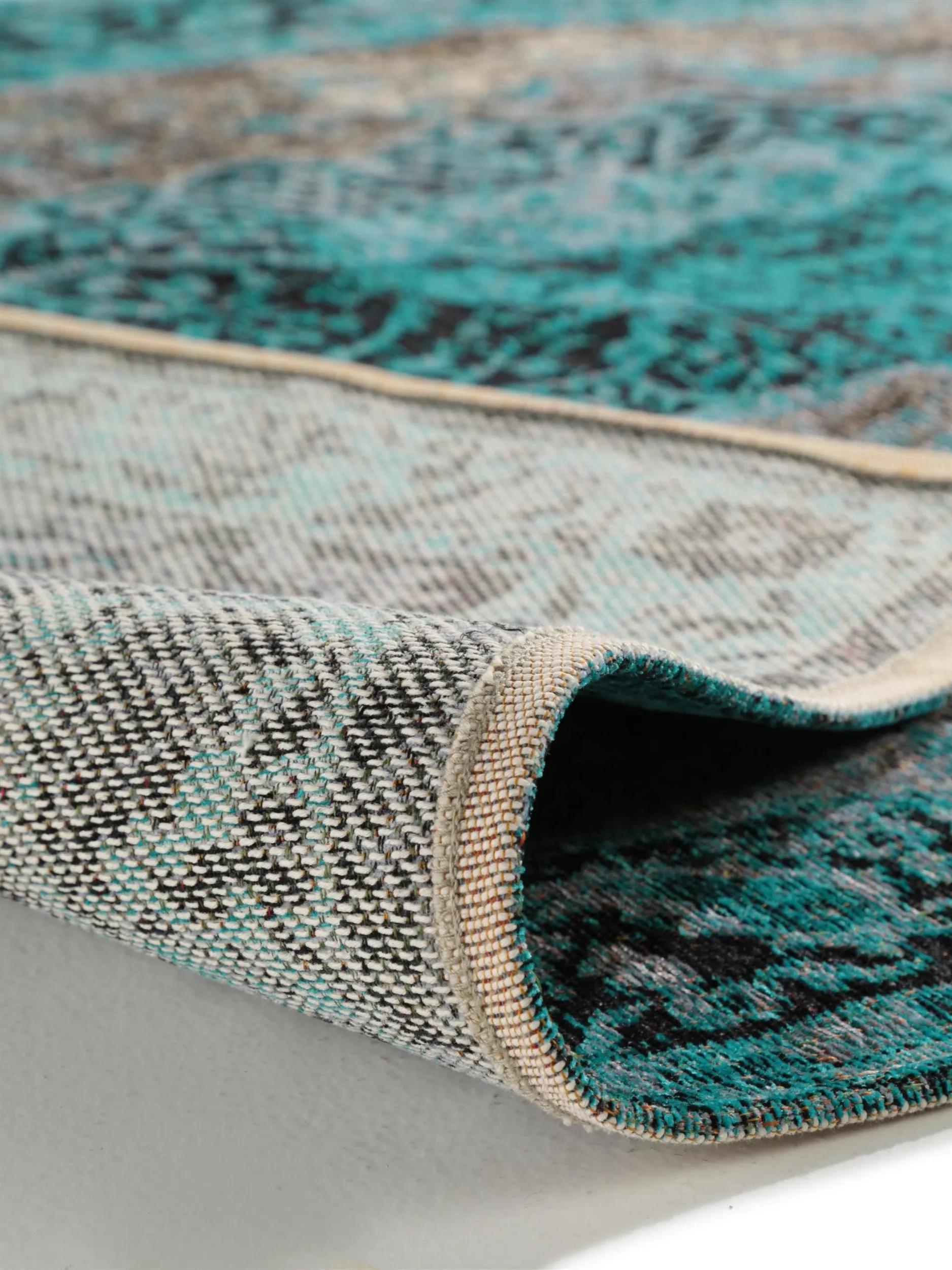 Flat Weave Rug Tosca Turquoise