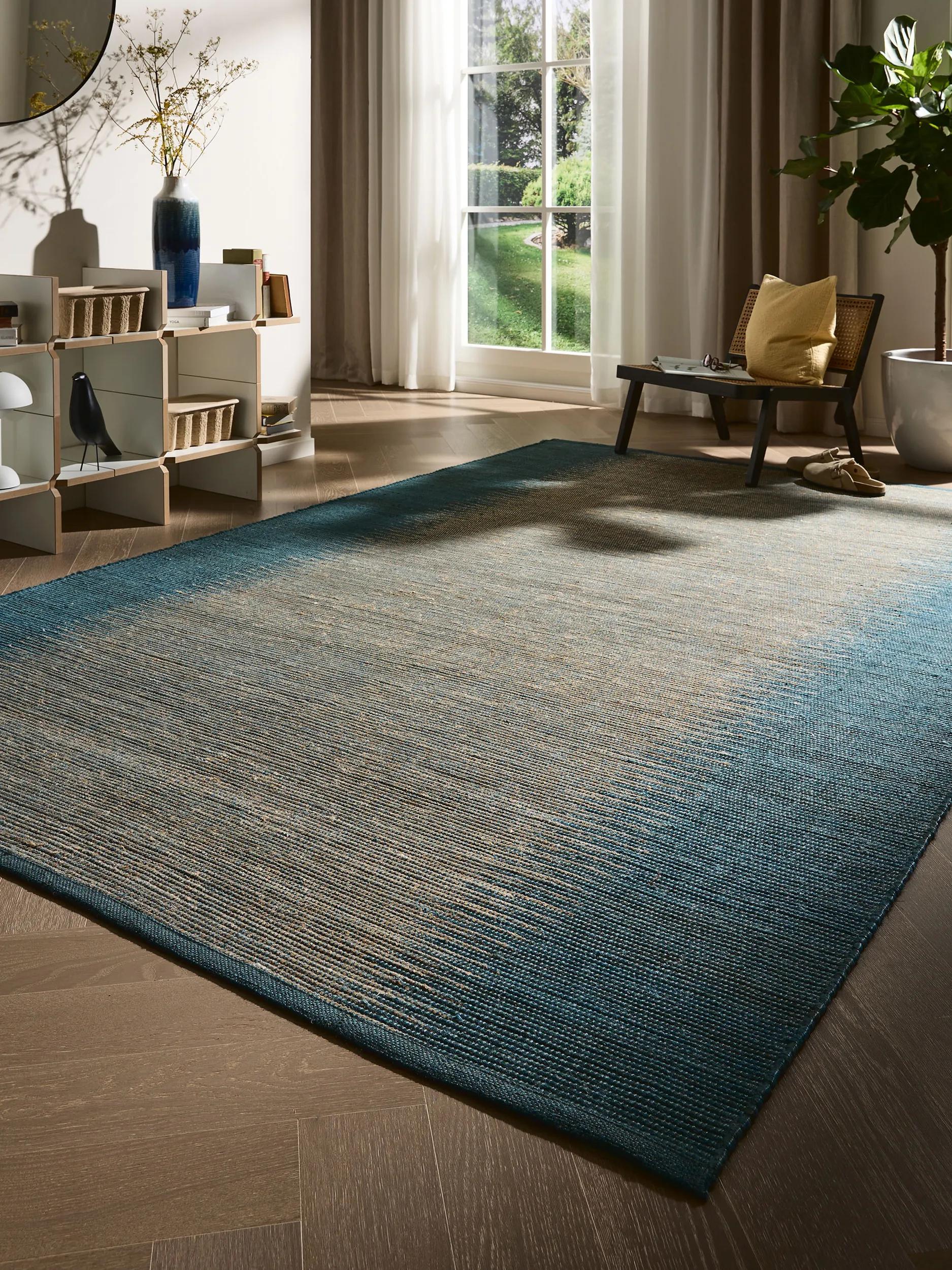Jute Rug Tulsi Blue