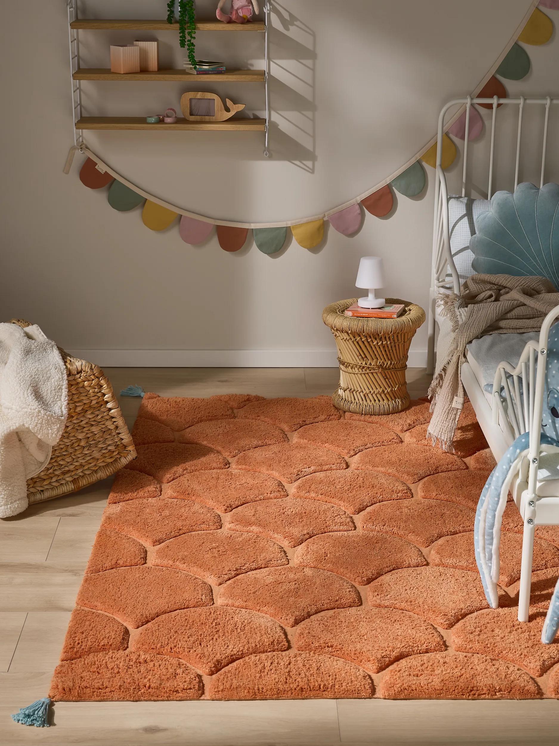 Washable Kid´s Rug Undine Orange