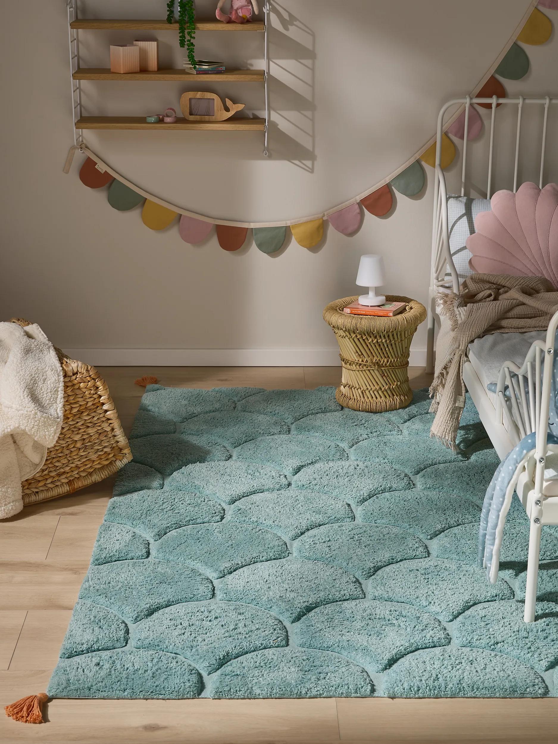 Washable Kid´s Rug Undine Blue