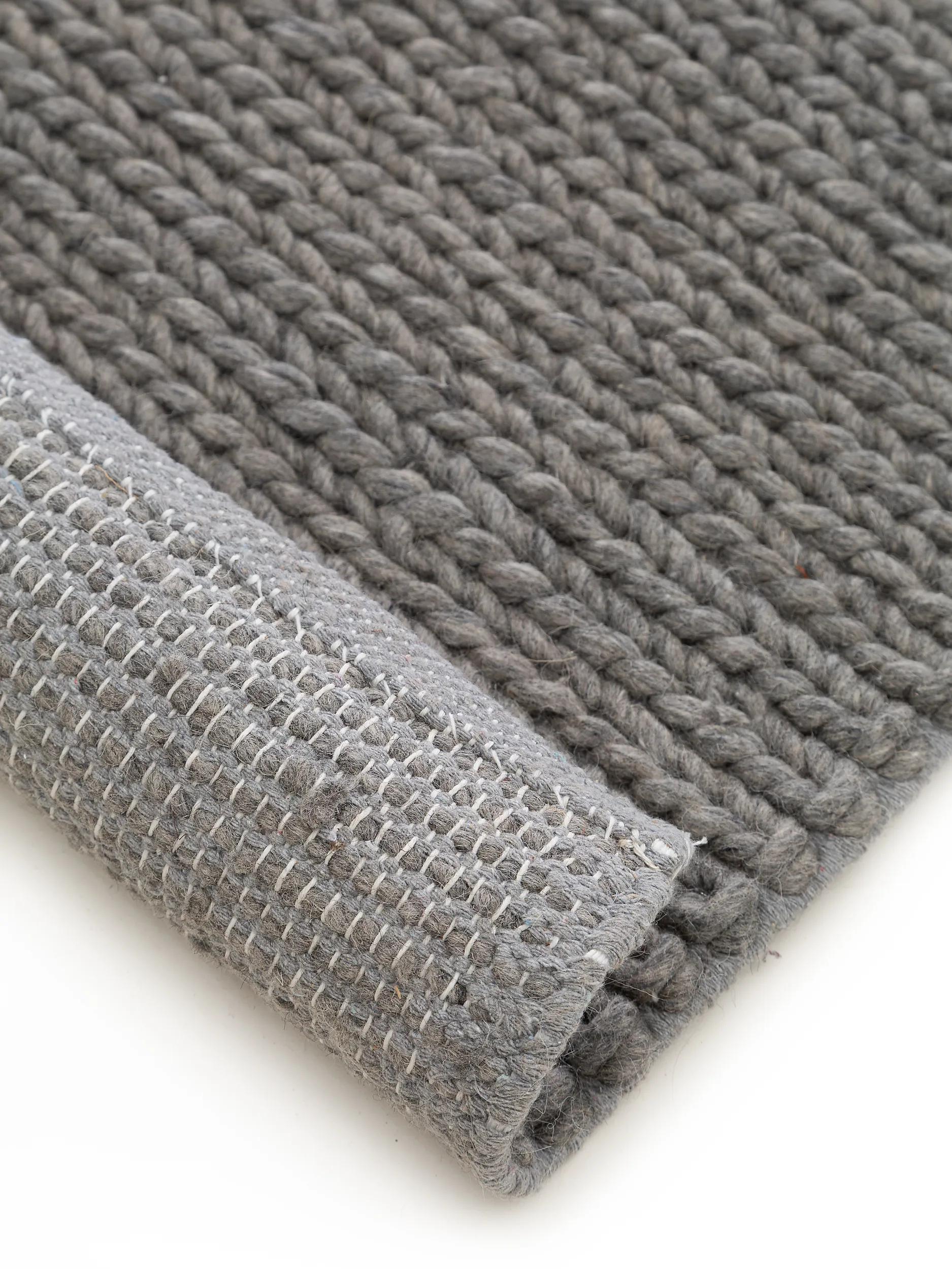 Wool Rug Uno Light Grey
