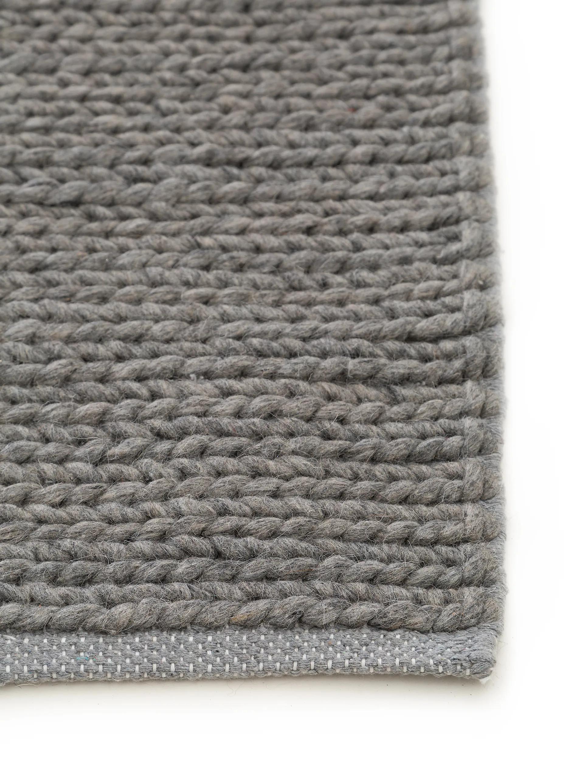 Wool Rug Uno Light Grey