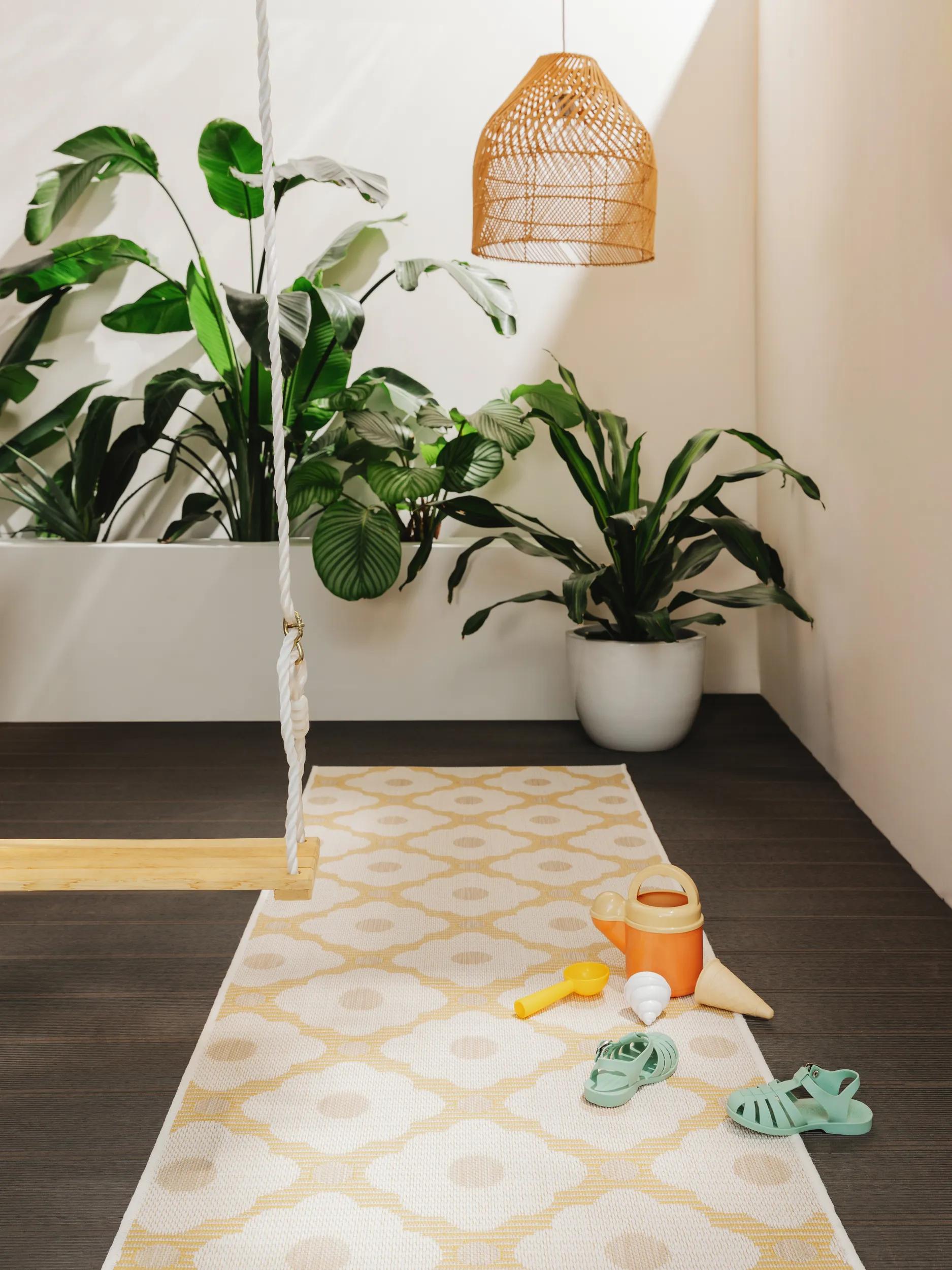 In- & Outdoor Runner Vega Beige/Yellow