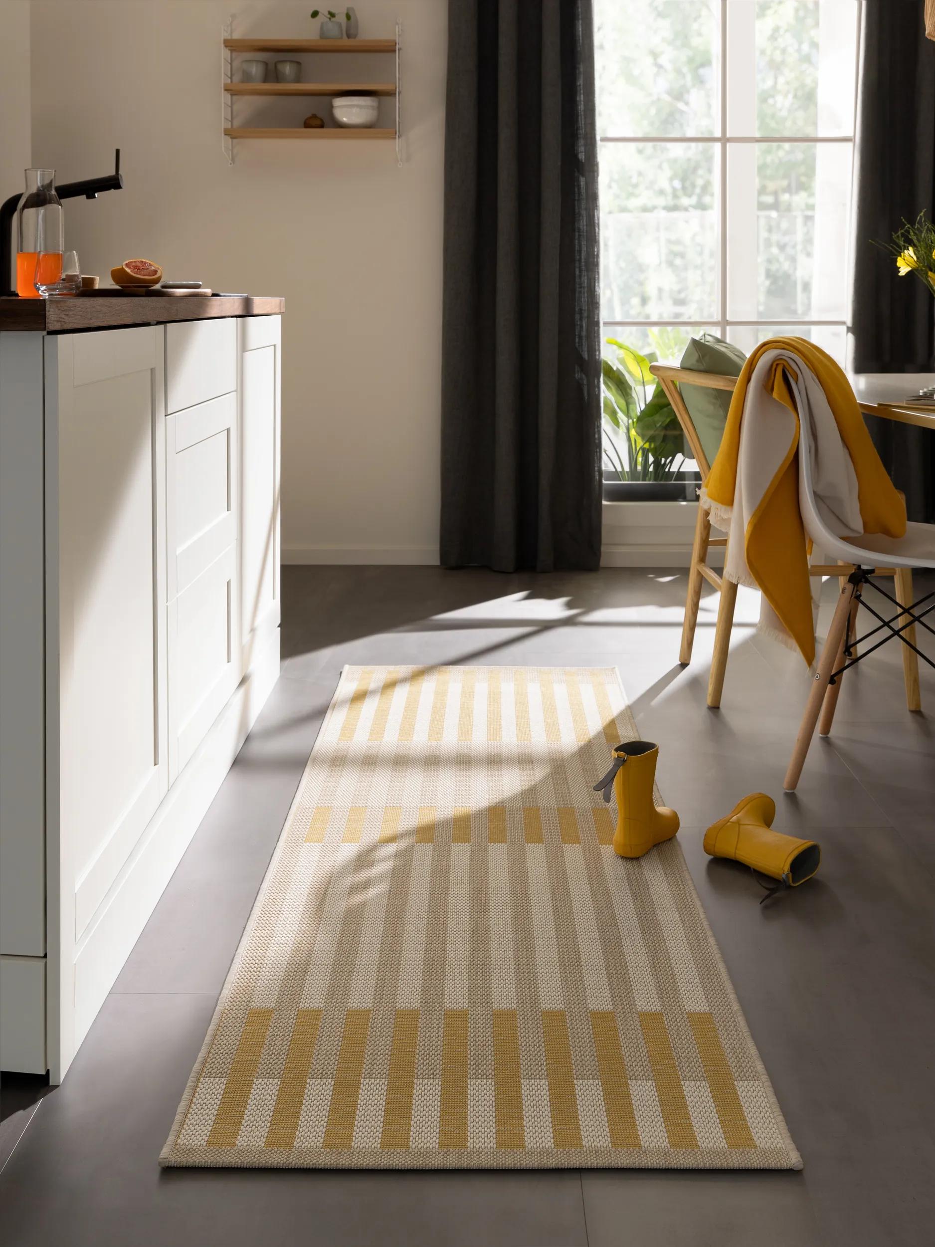 In- & Outdoor Runner Vega Beige/Yellow