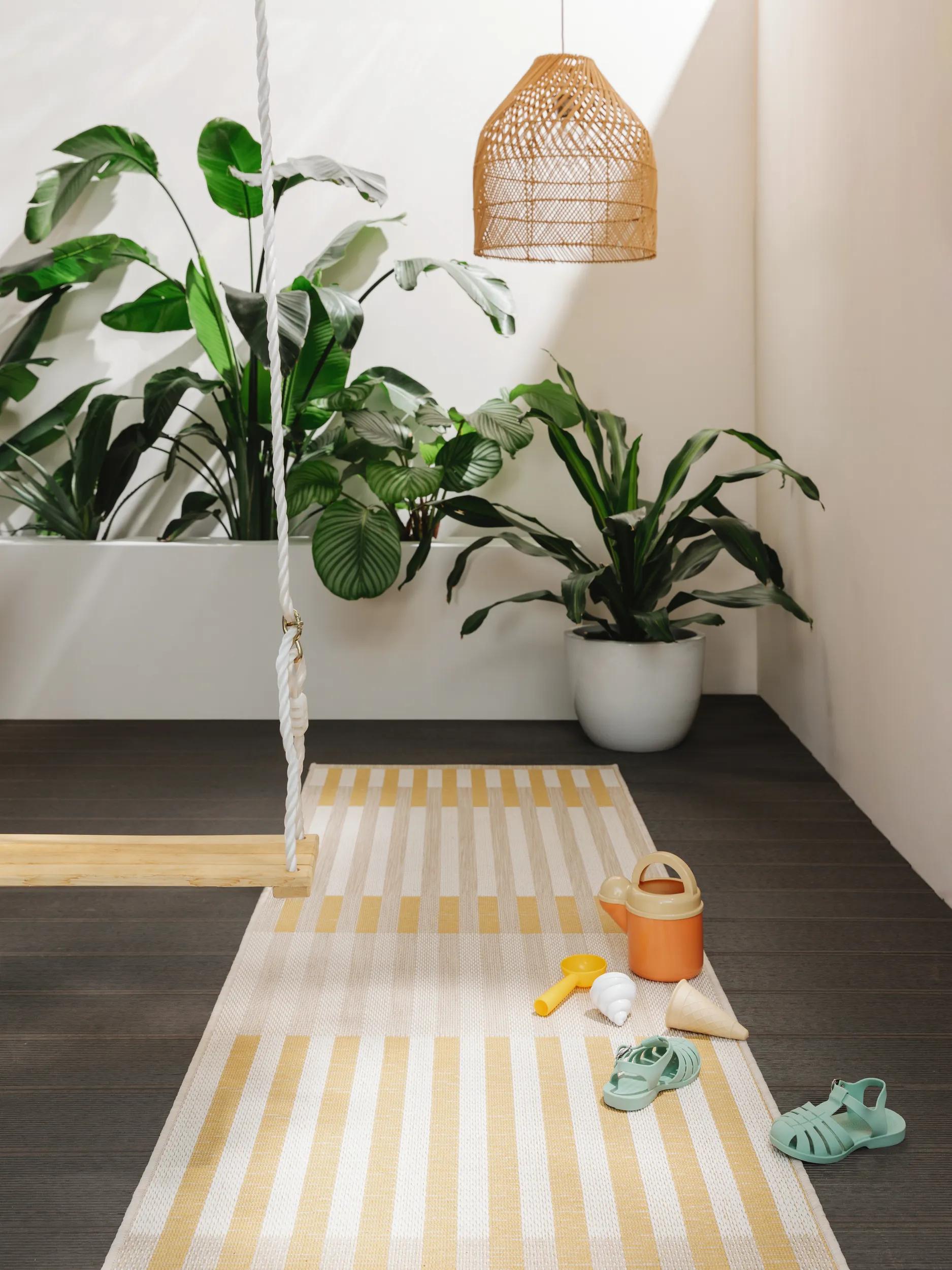 In- & Outdoor Runner Vega Beige/Yellow