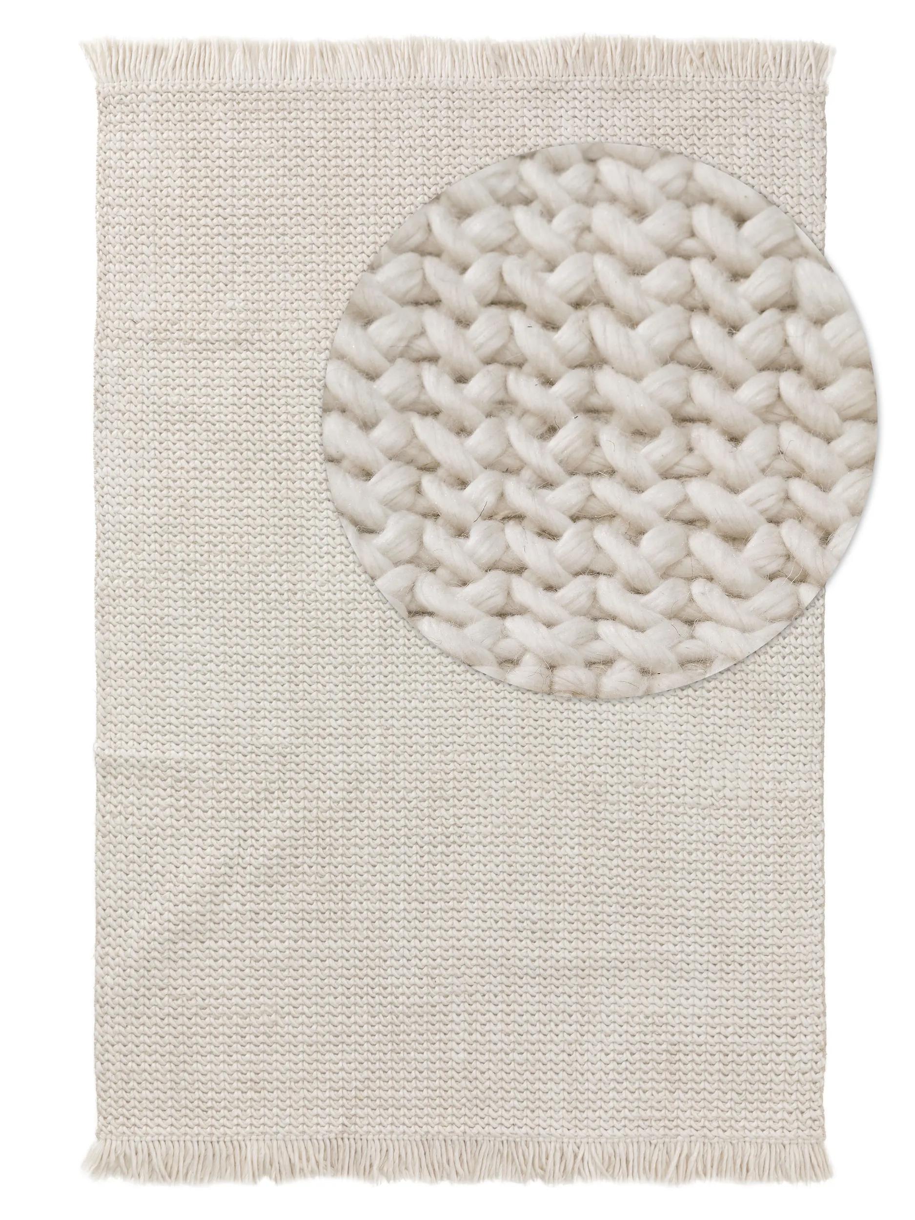 Wollteppich Velma Elfenbein