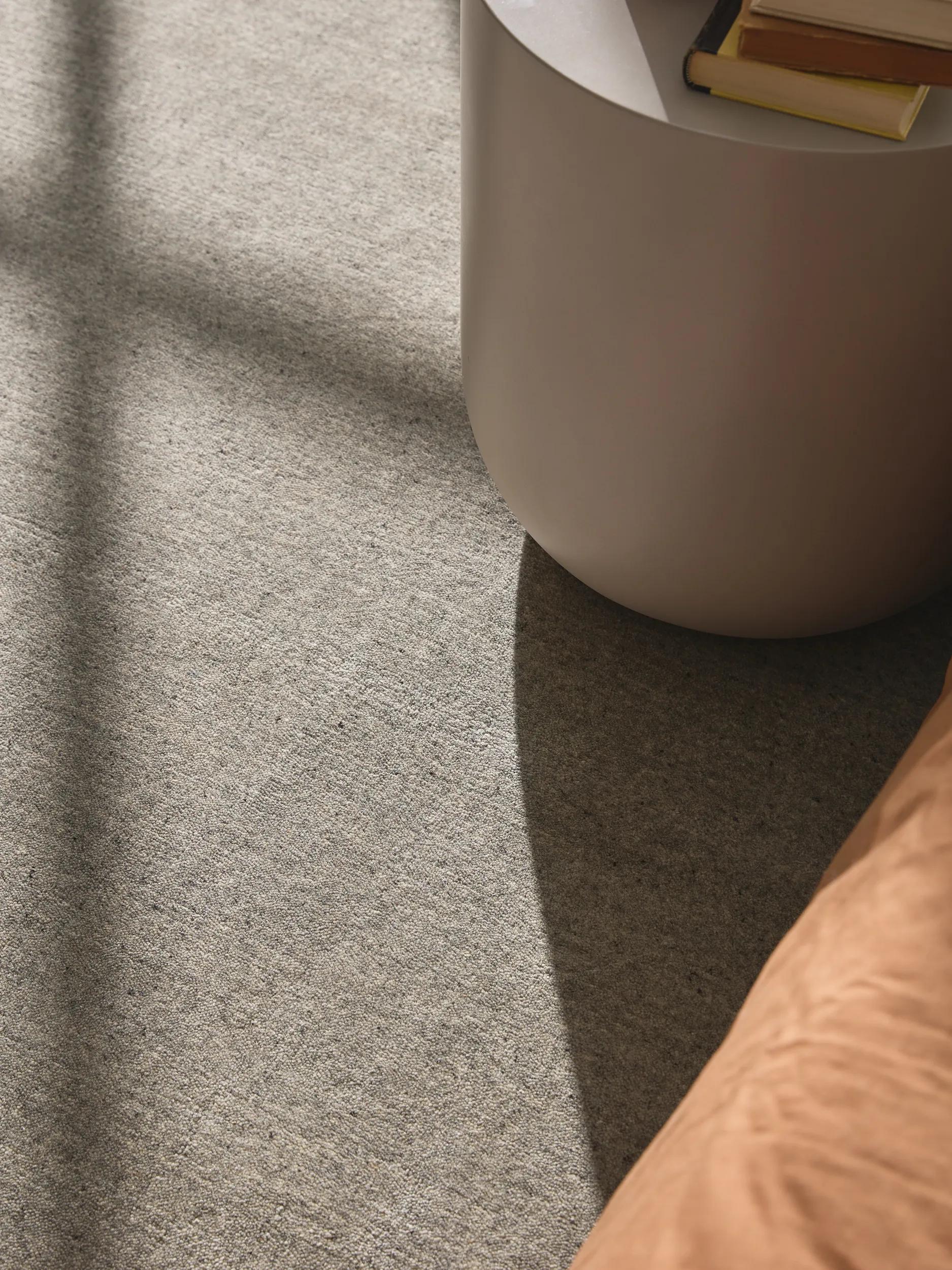 Wool Rug Vera Light Grey