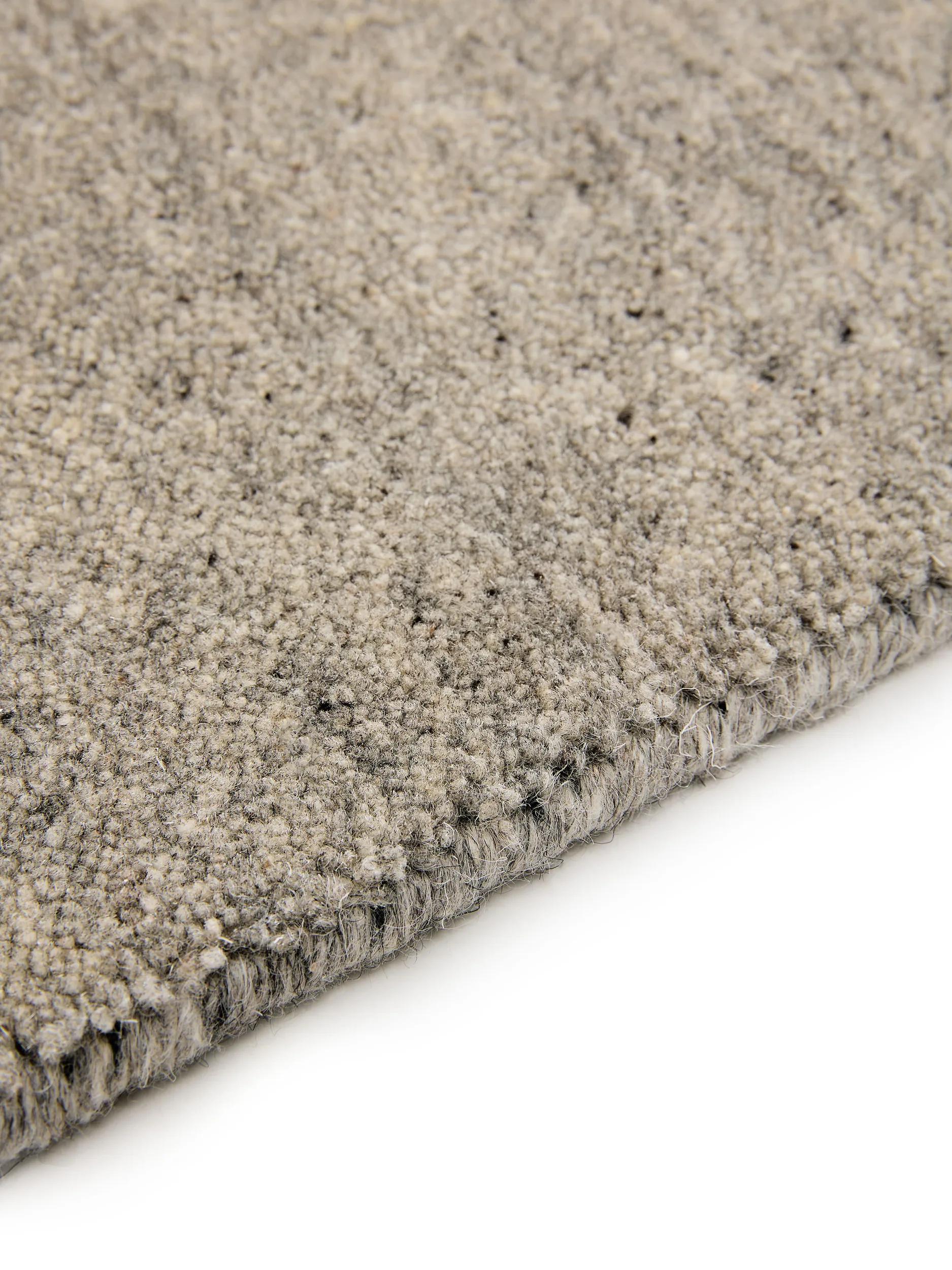 Wool Rug Vera Light Grey