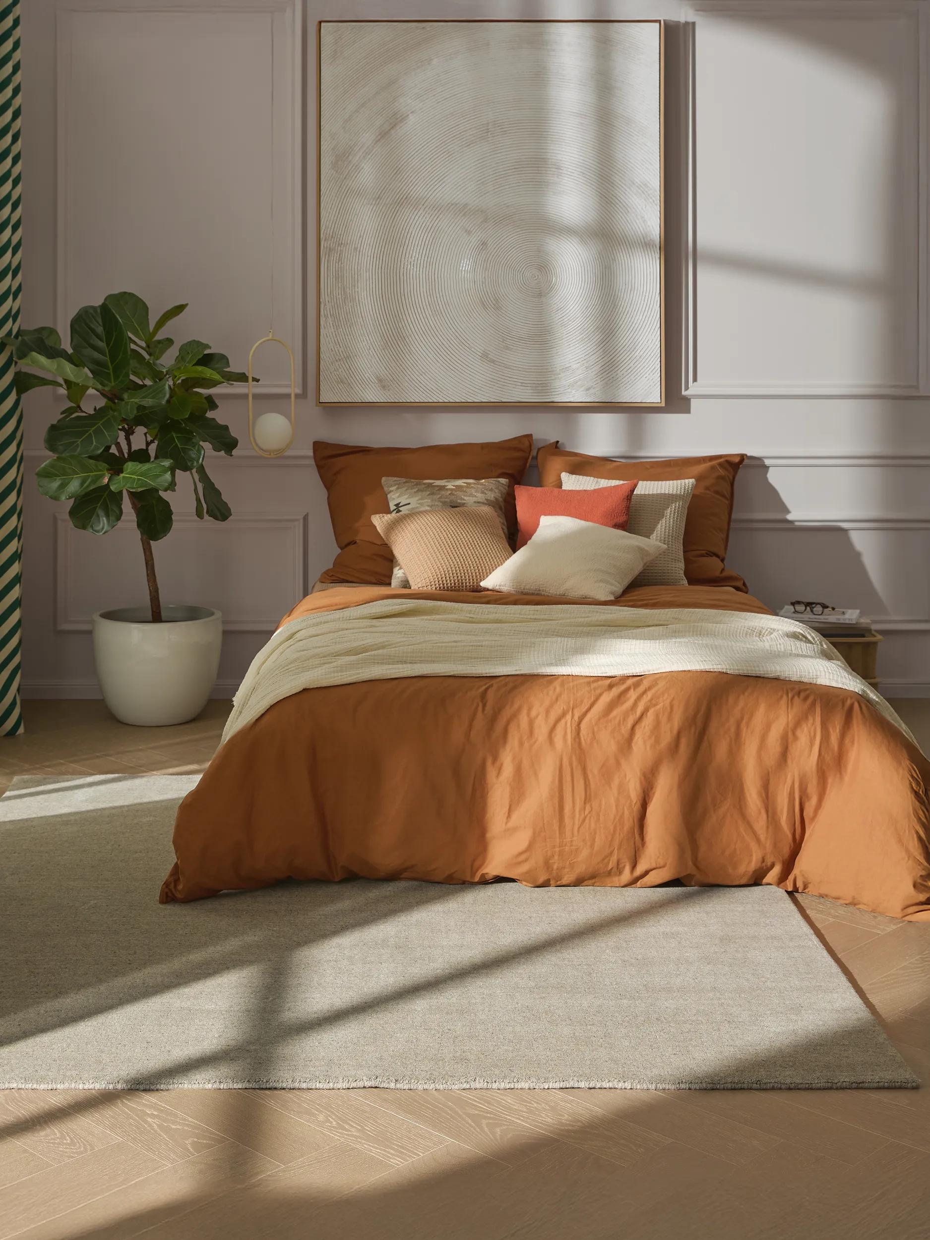 Wool Rug Vera Light Grey