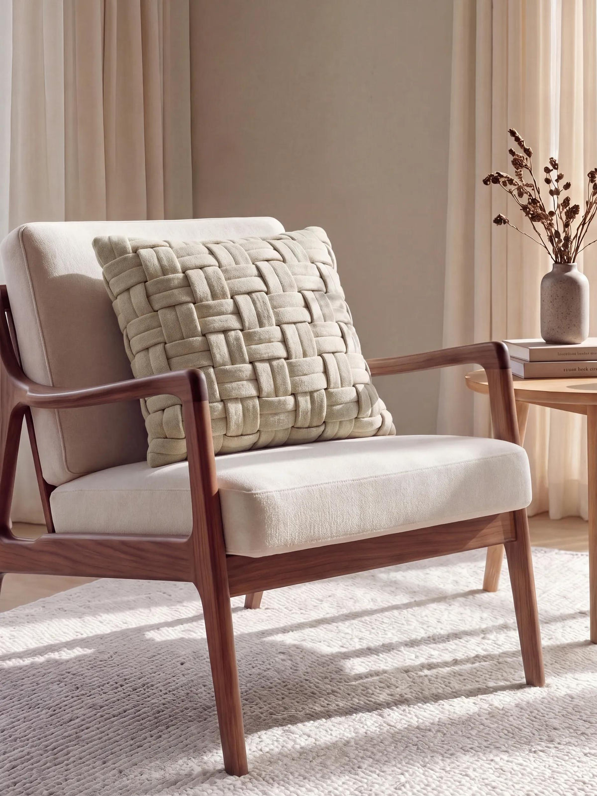 Cushion Veve Ivory