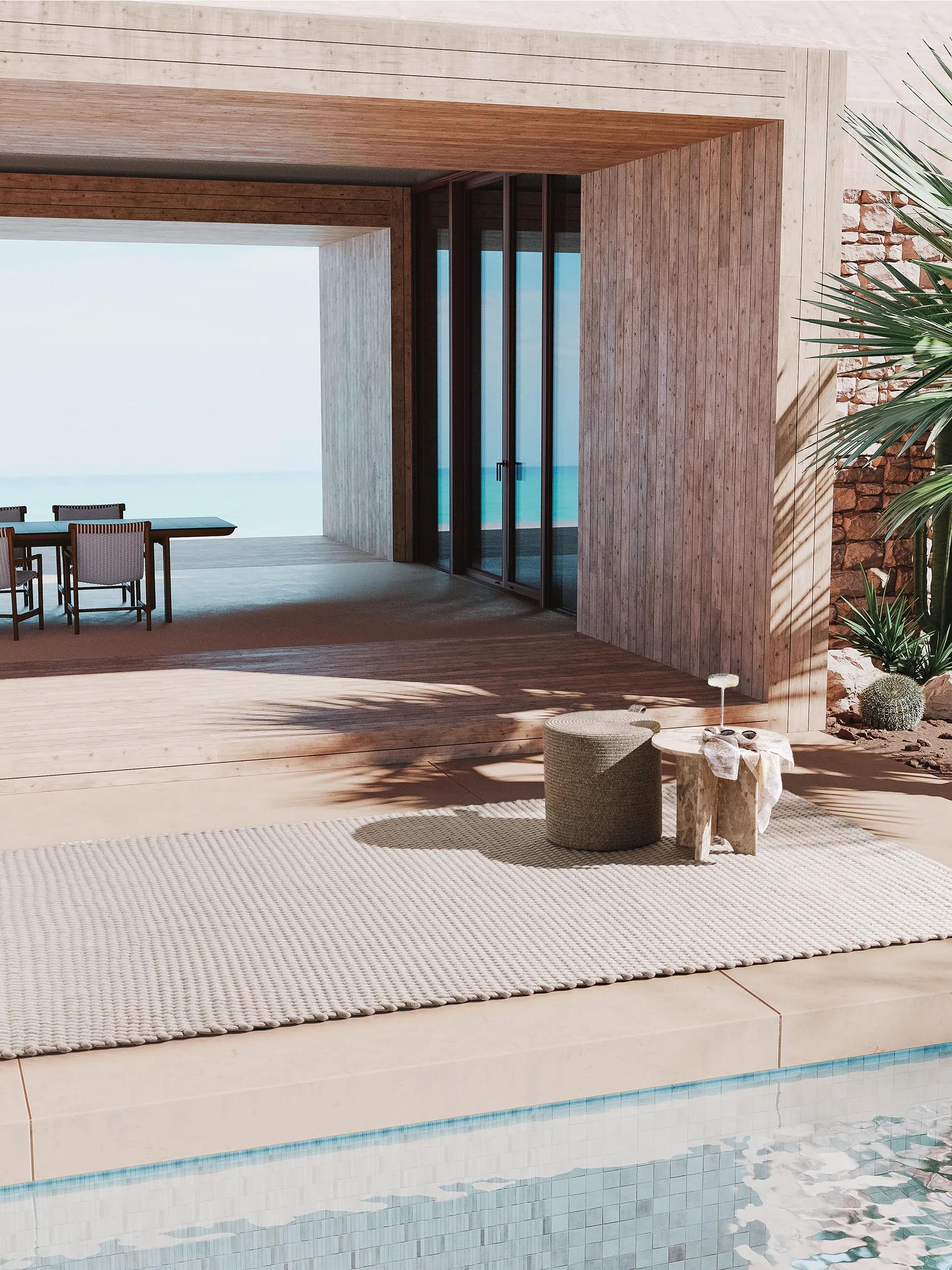 In- & Outdoor Rug Vita Light Grey