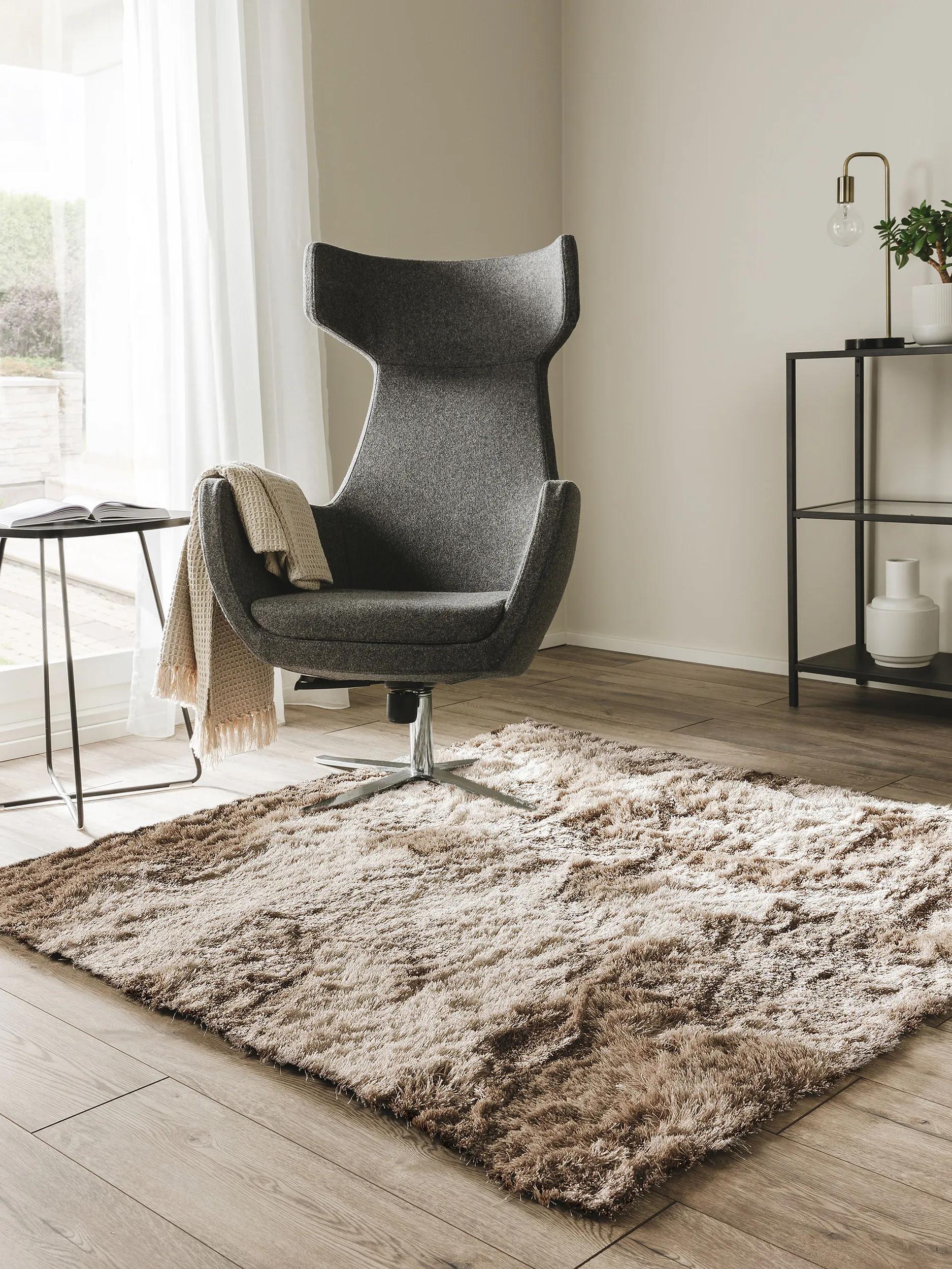 Tapis shaggy Whisper Marron clair