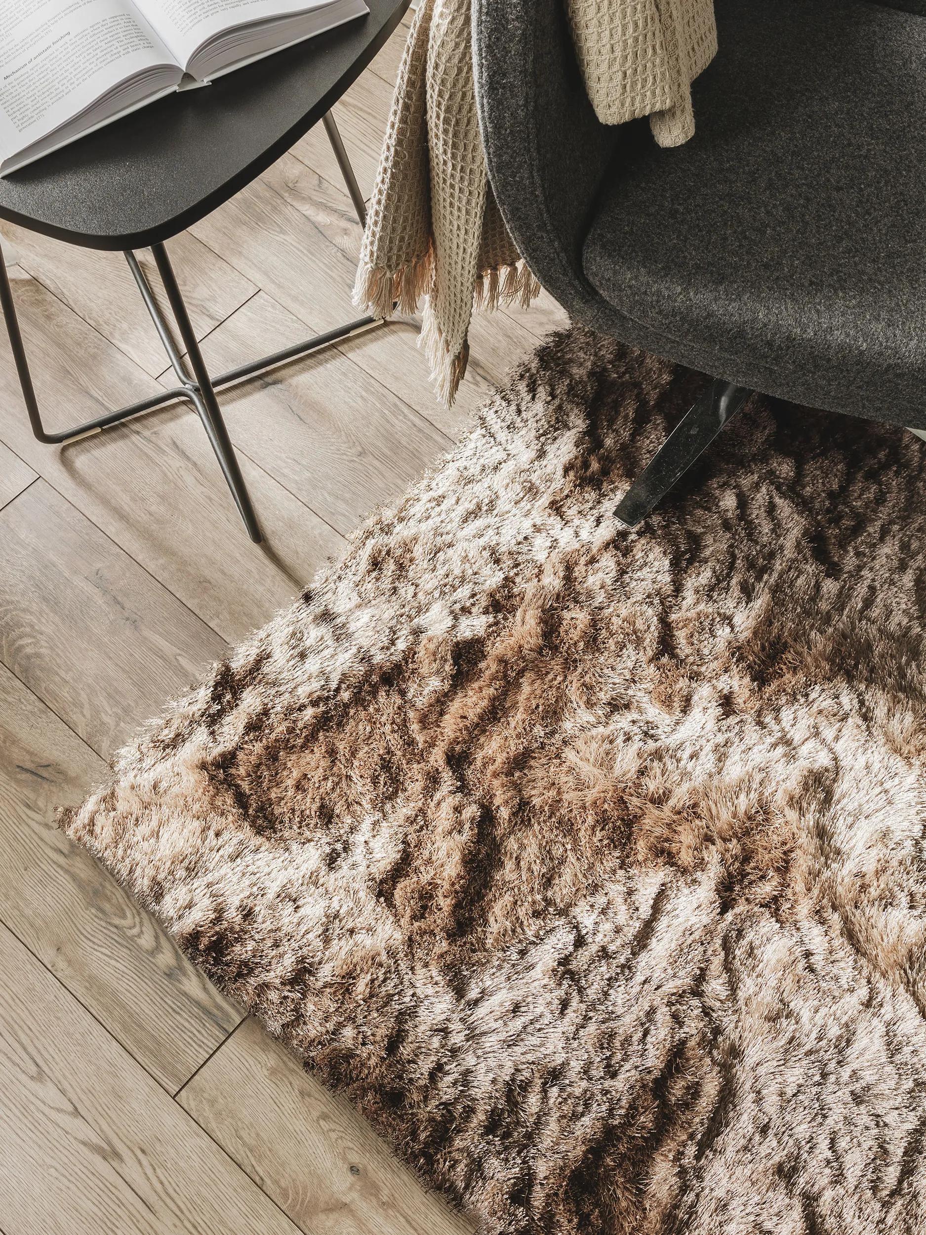 Tapis shaggy Whisper Marron clair