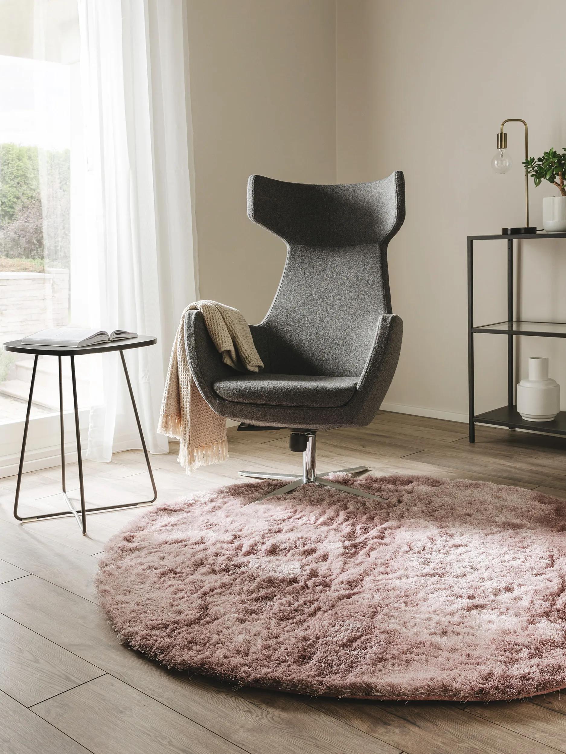 Alfombra peluda Whisper Rose