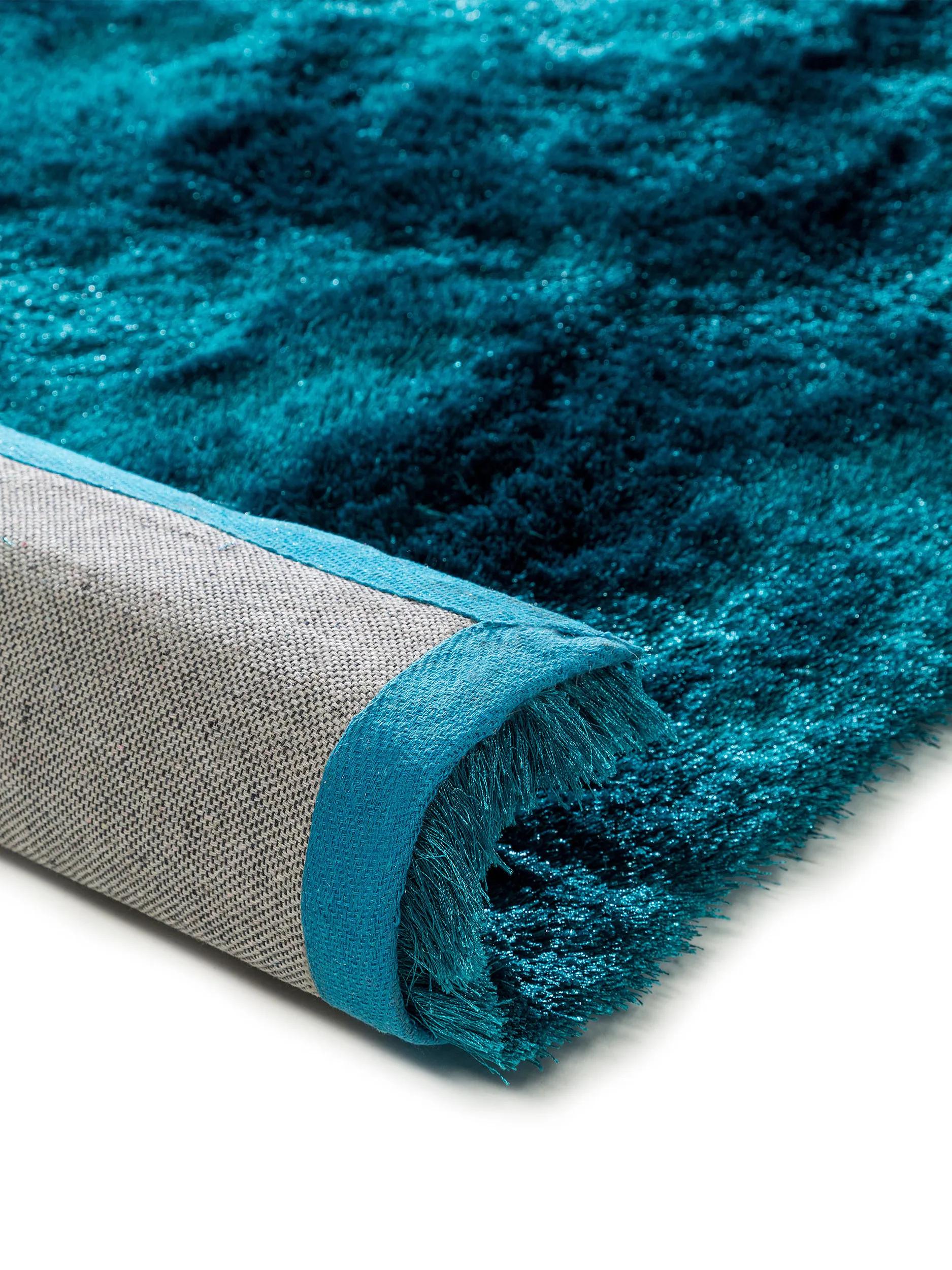 Shaggy rug Whisper Turquoise