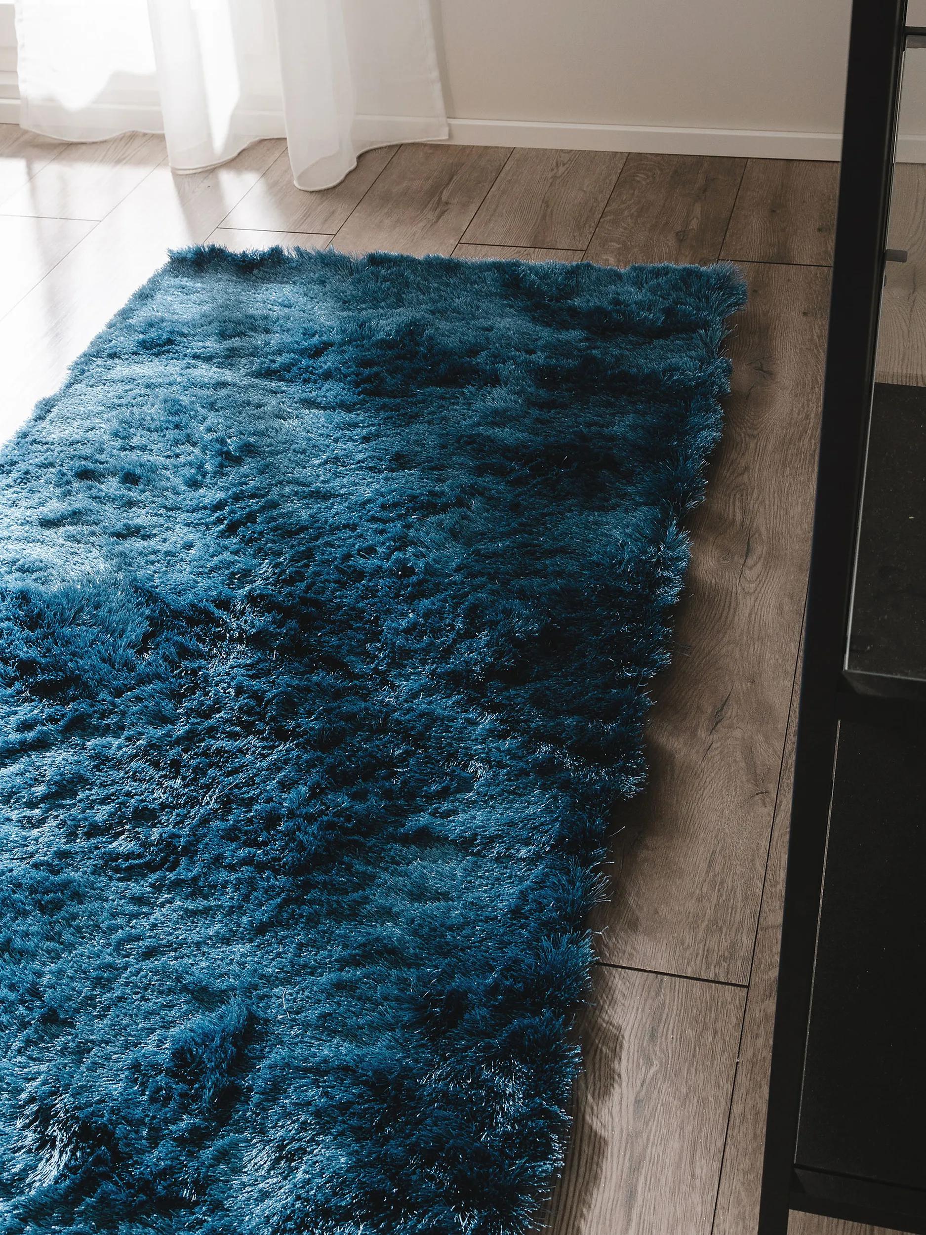 Alfombra peluda Whisper Blue