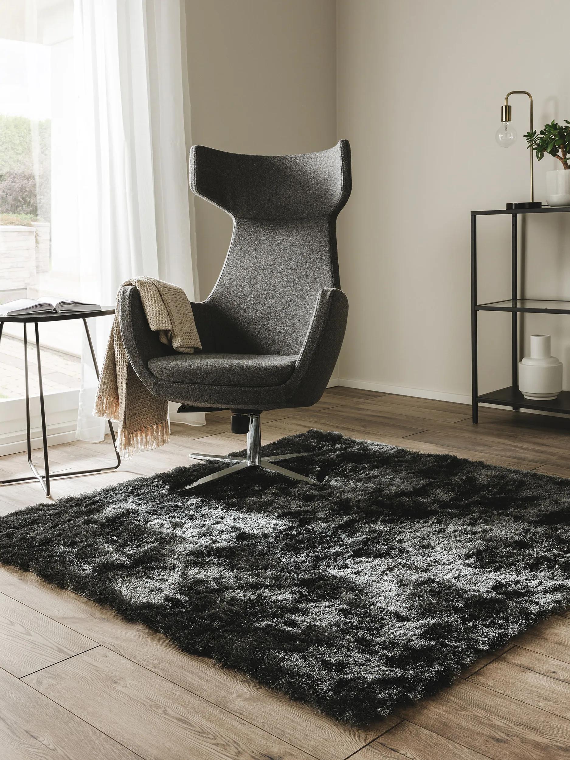 Shaggy Rug Whisper Charcoal