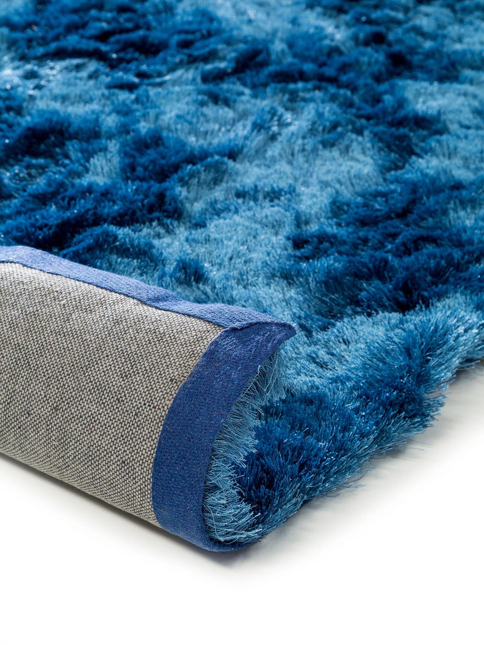 Shaggy rug Whisper Blue
