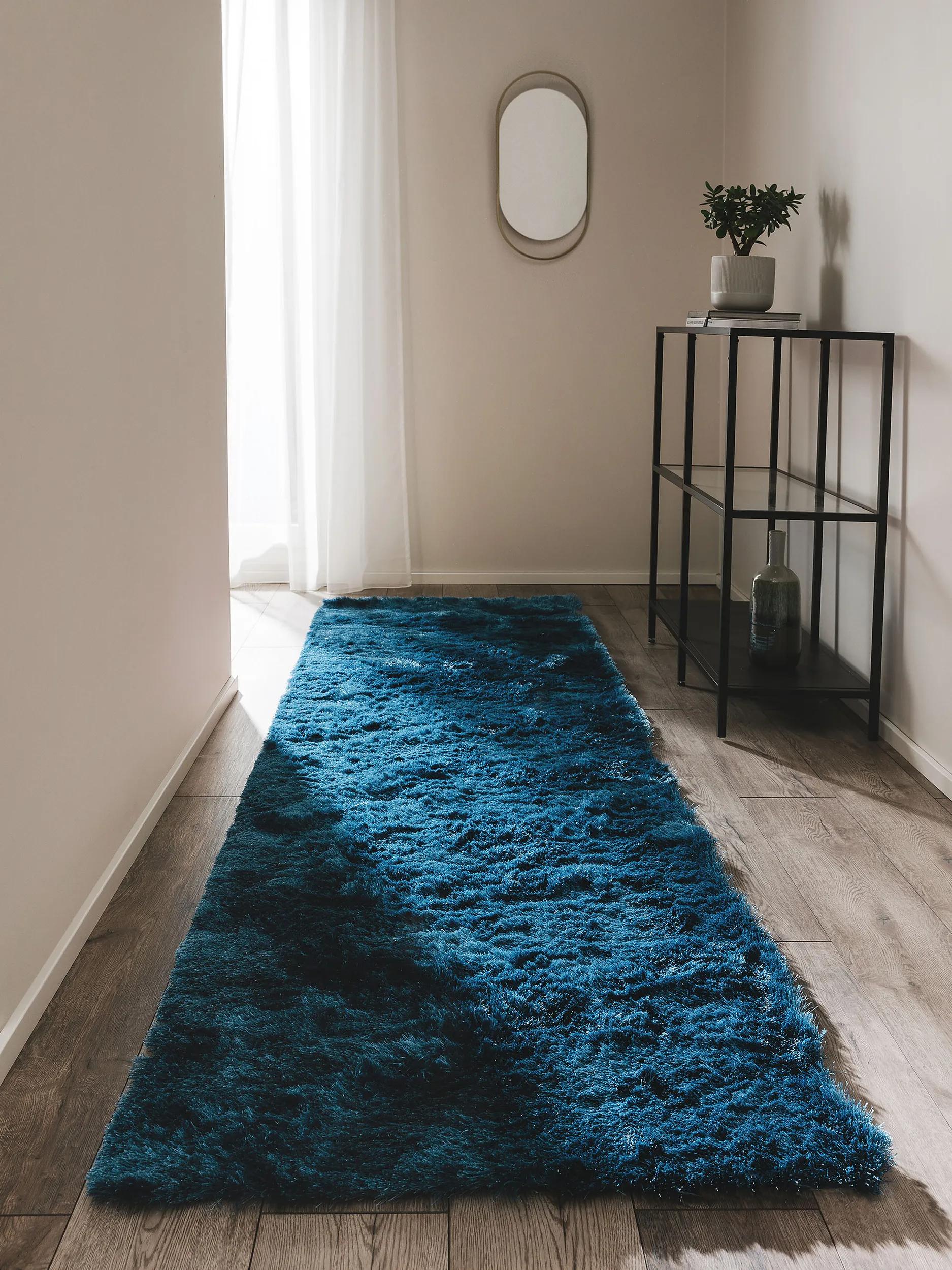 Alfombra peluda Whisper Blue