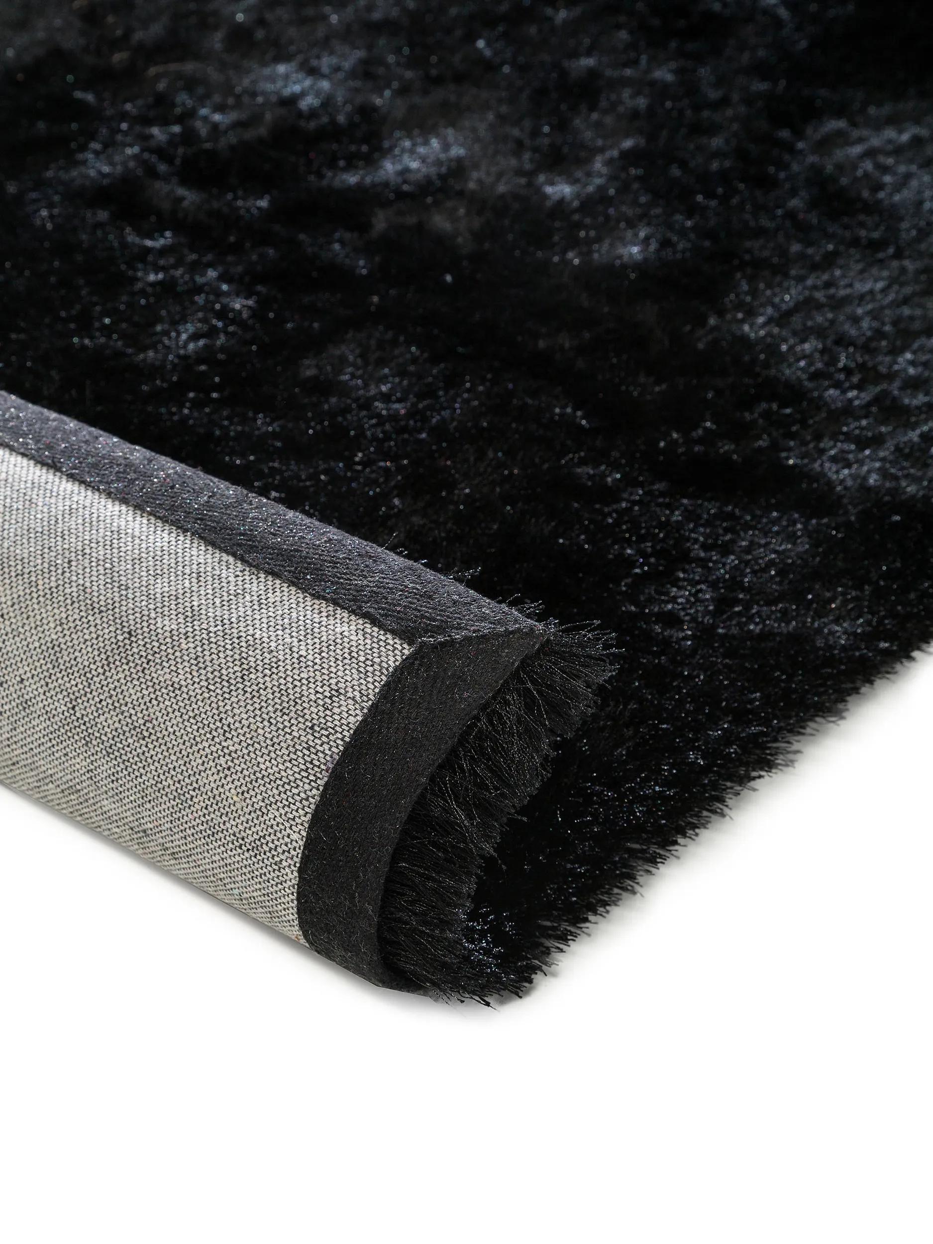 Shaggy rug Whisper Black