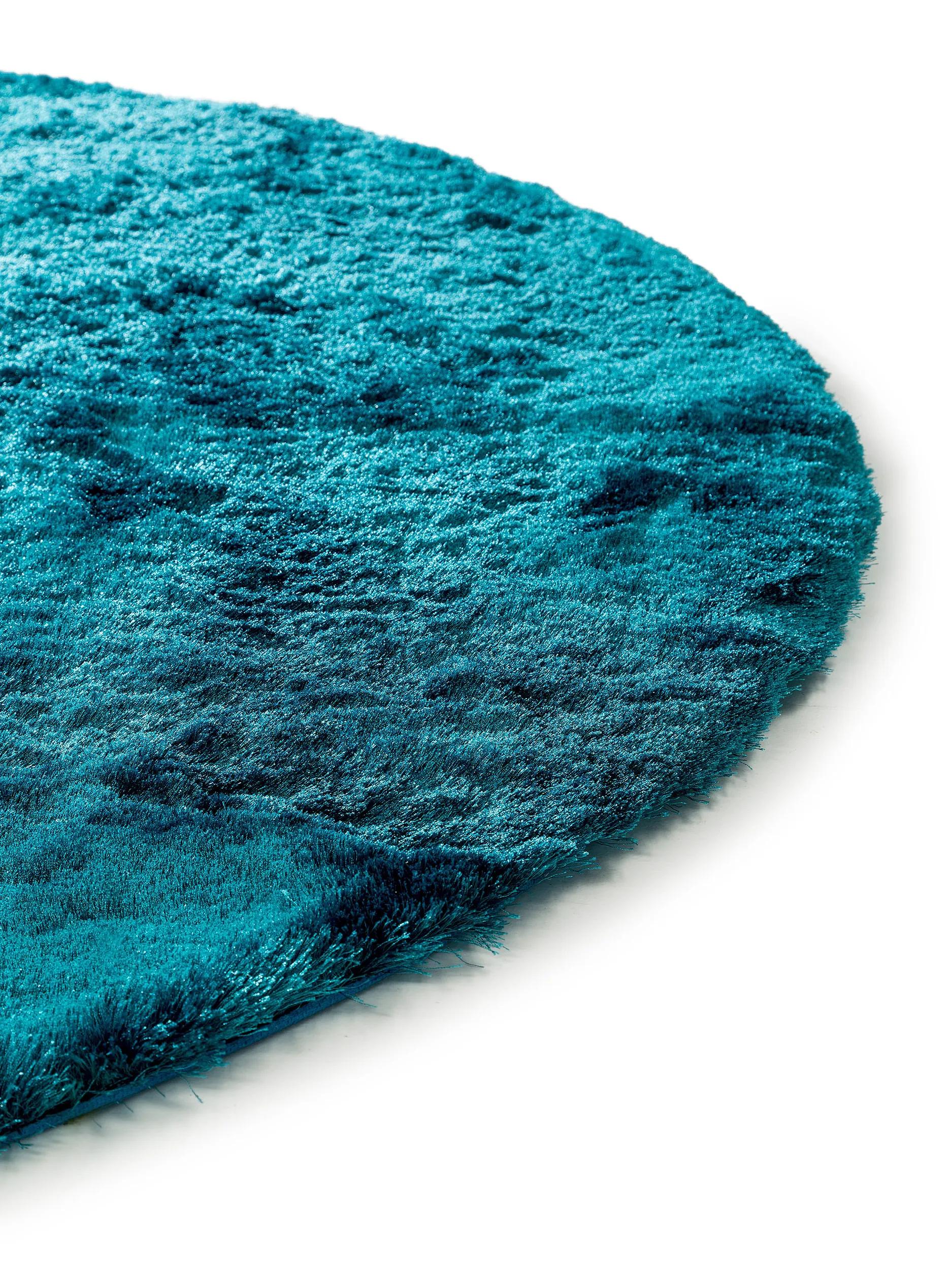 Alfombra peluda Whisper Turquesa