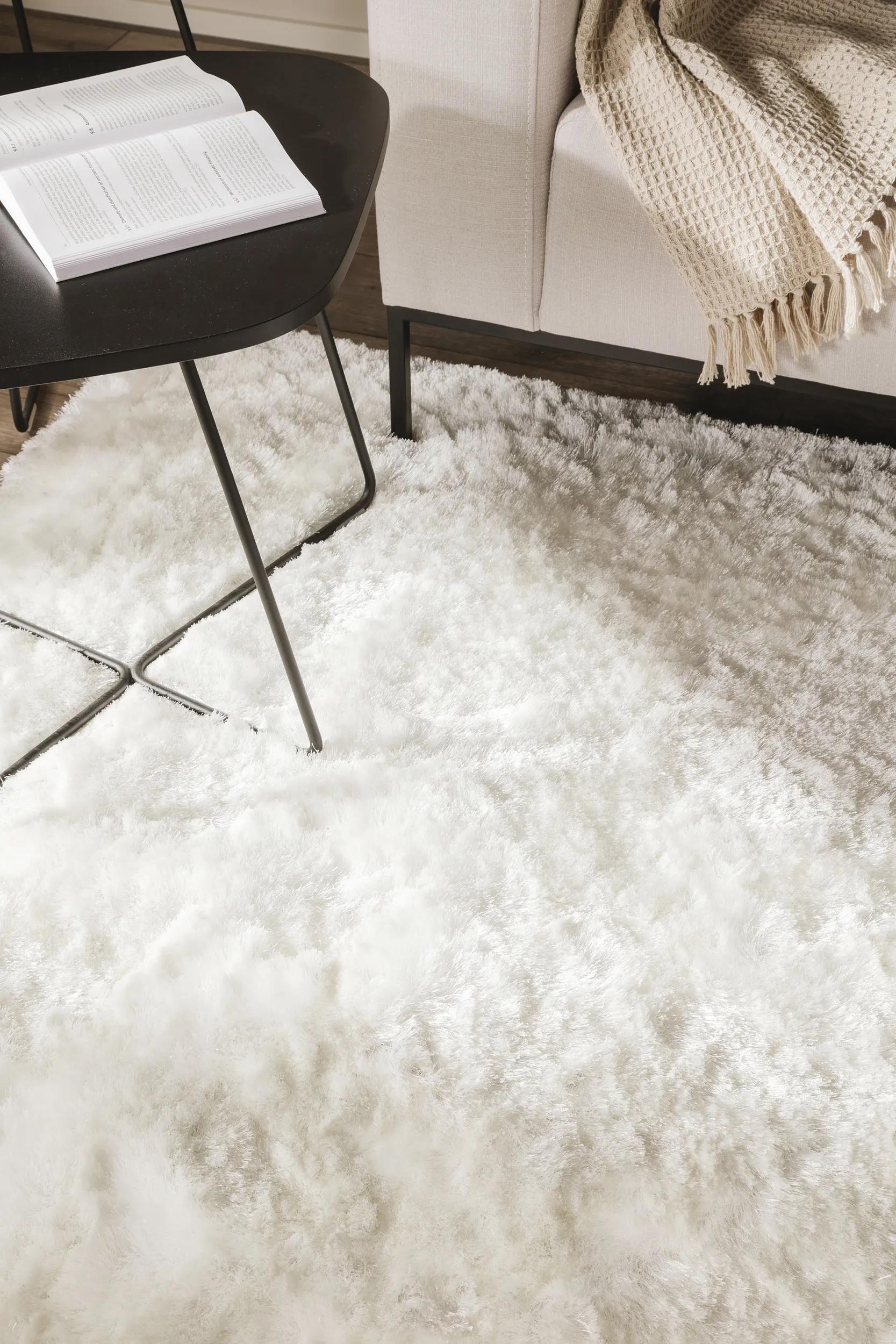 Shaggy rug Whisper White