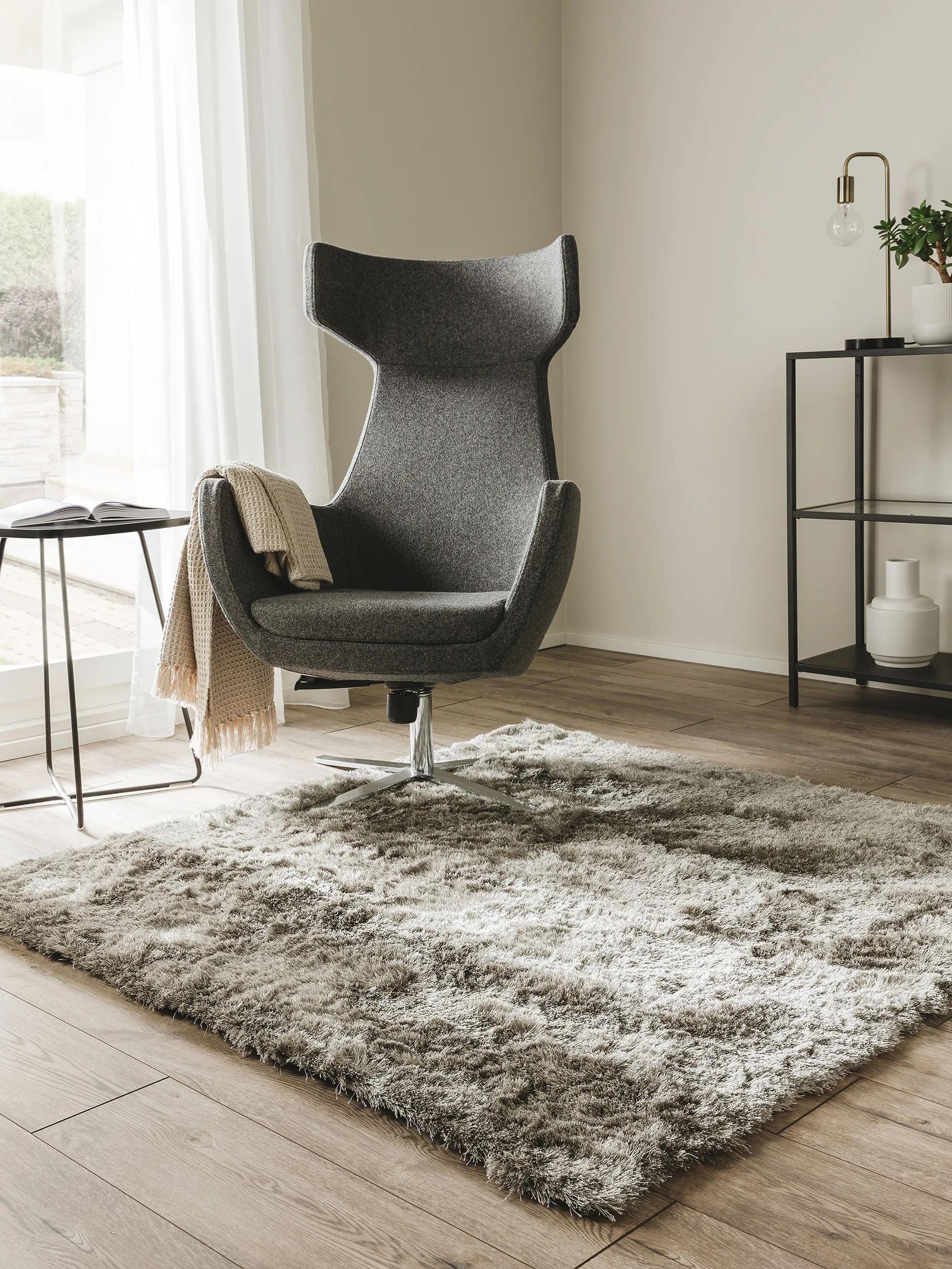 Shaggy rug Whisper Grey