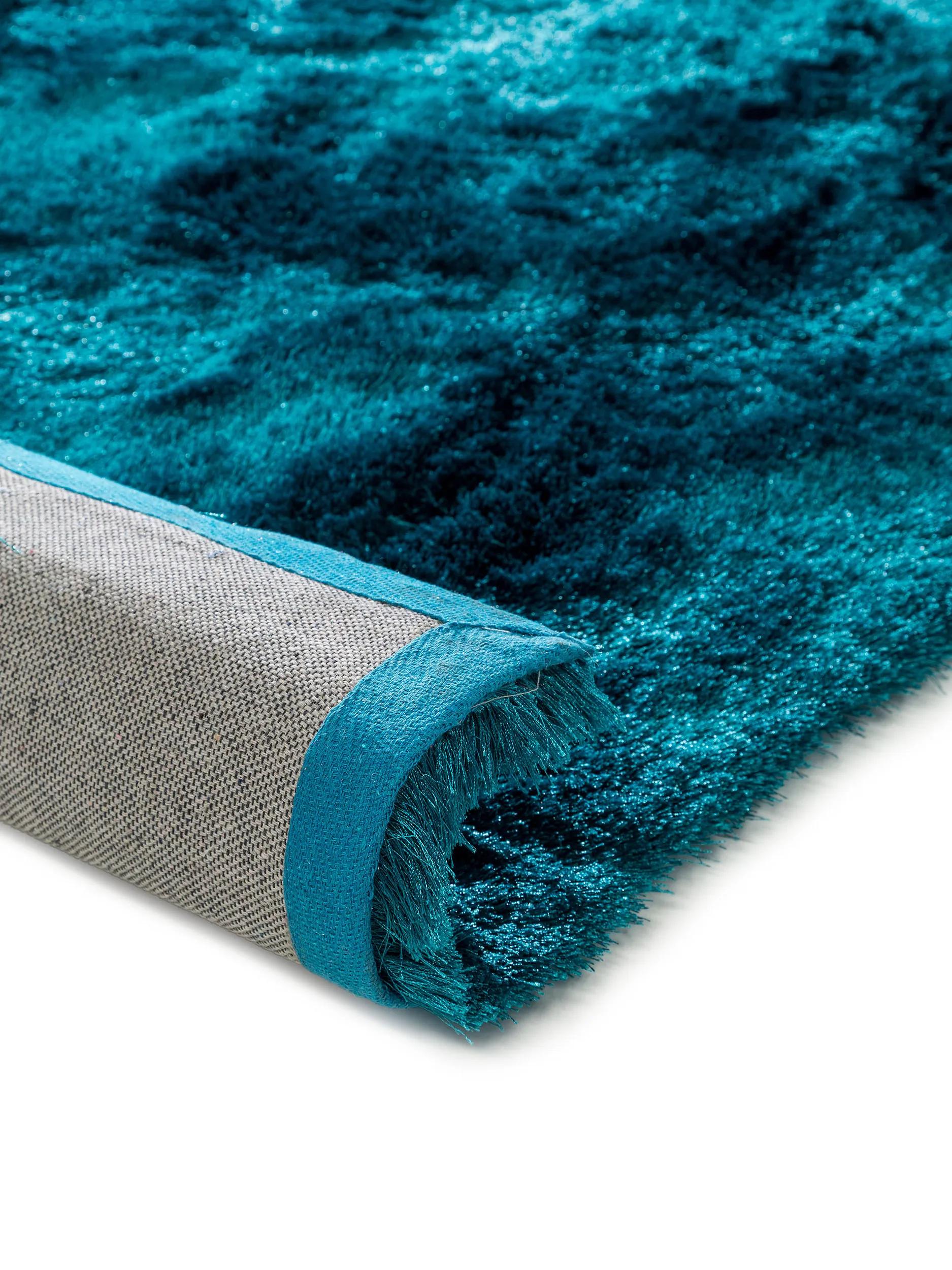 Shaggy rug Whisper Turquoise