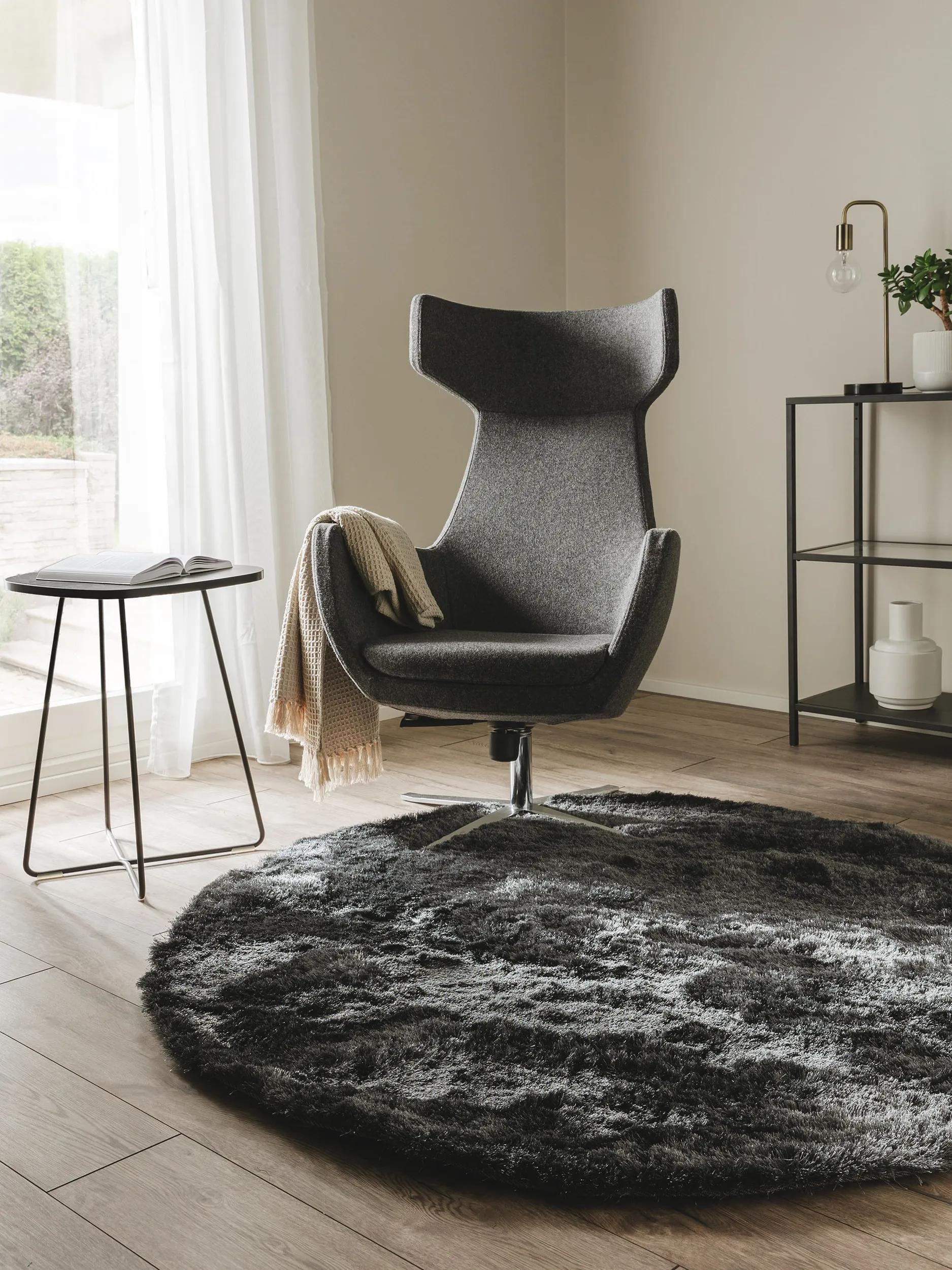 Shaggy Rug Whisper Charcoal