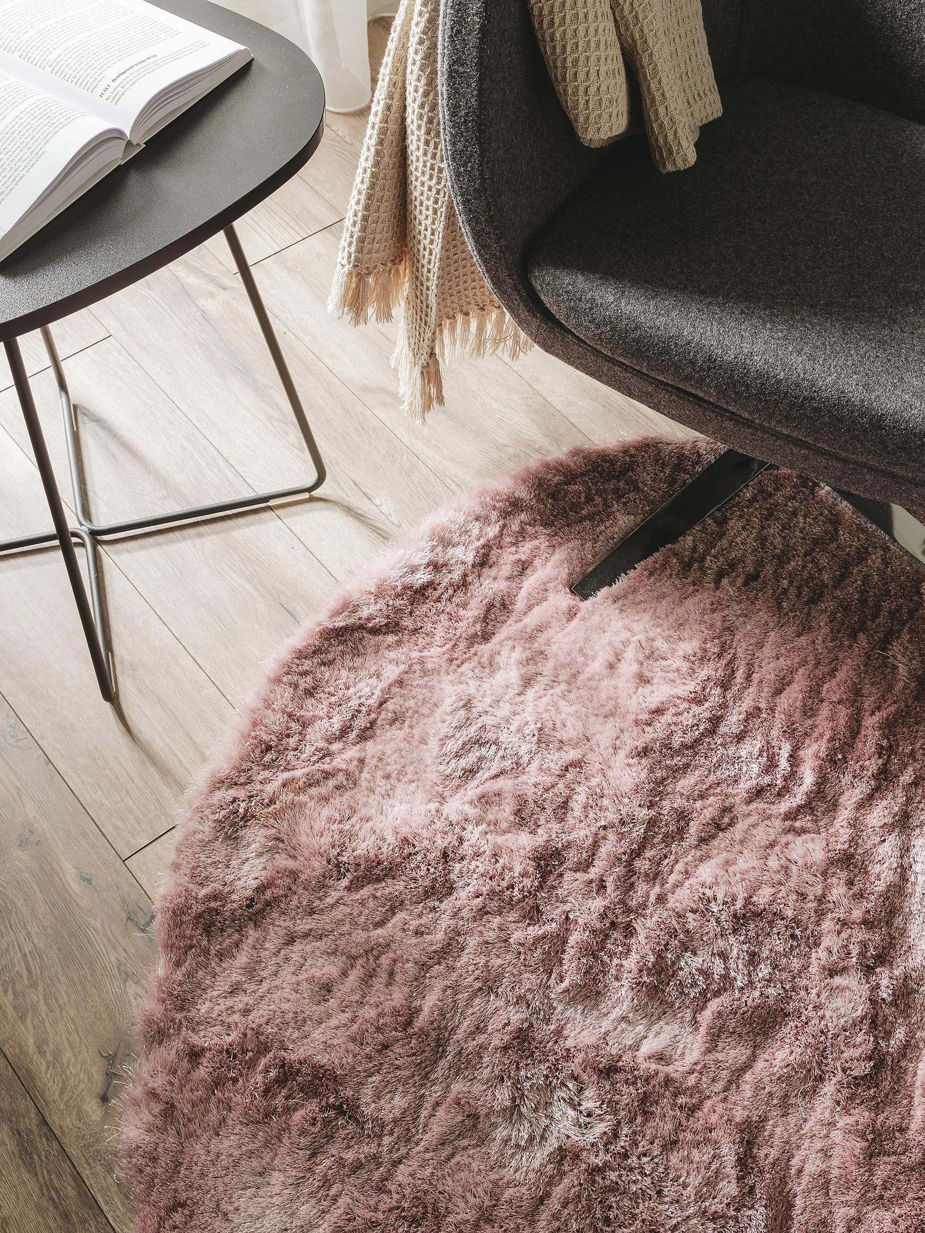 Alfombra peluda Whisper Rose