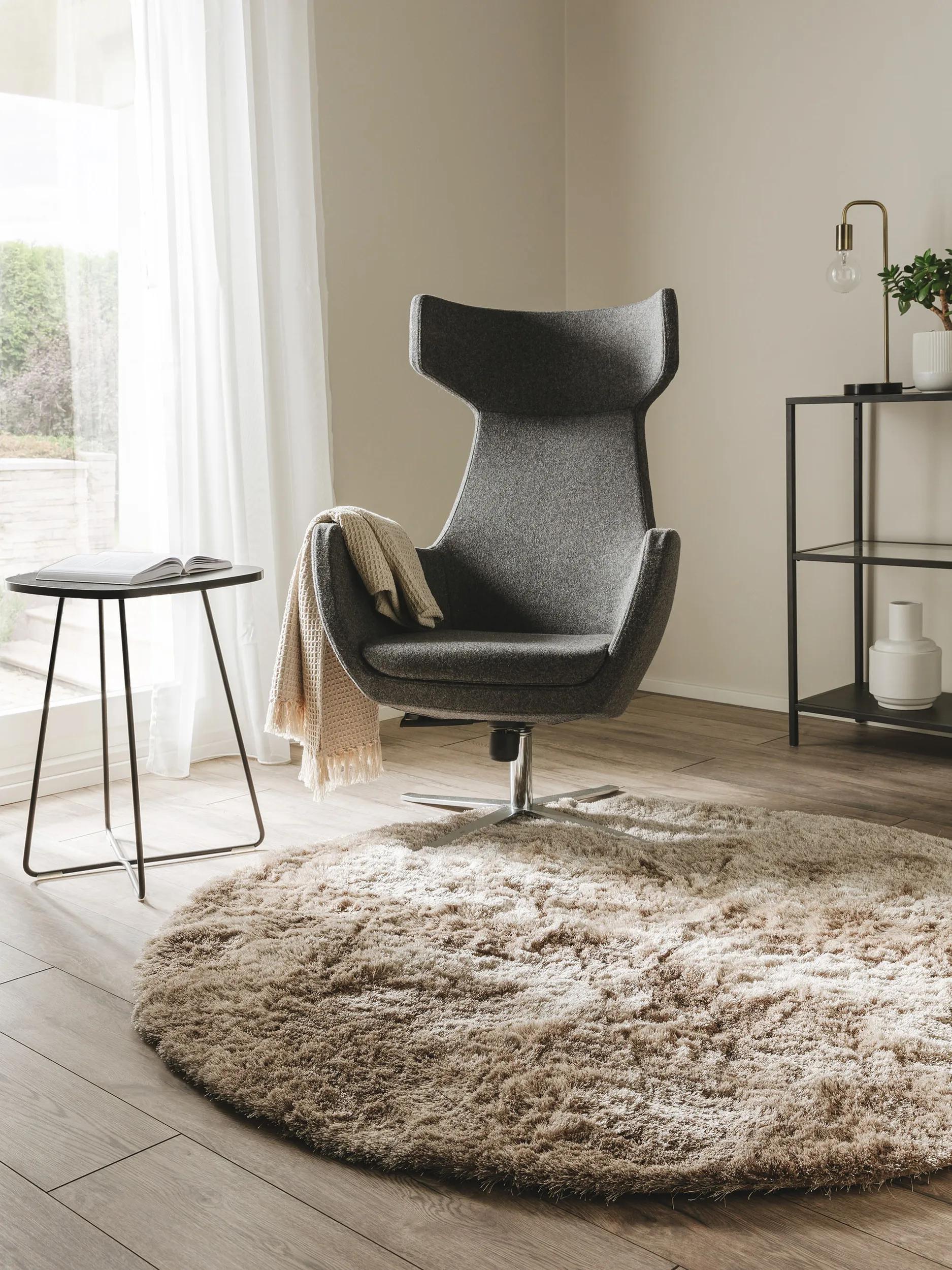 Shaggy rug Whisper Light Brown