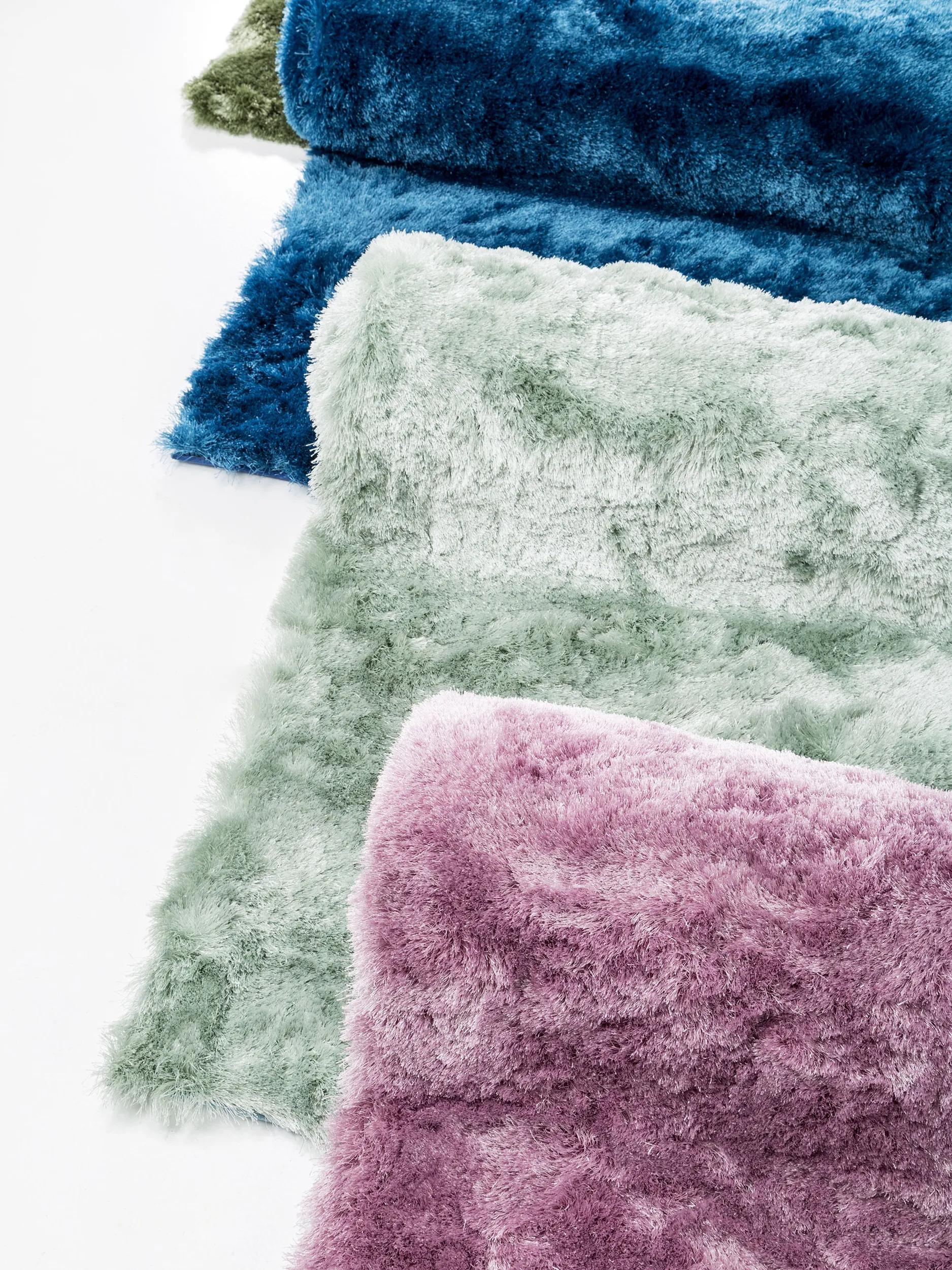 Shaggy rug Whisper Blue