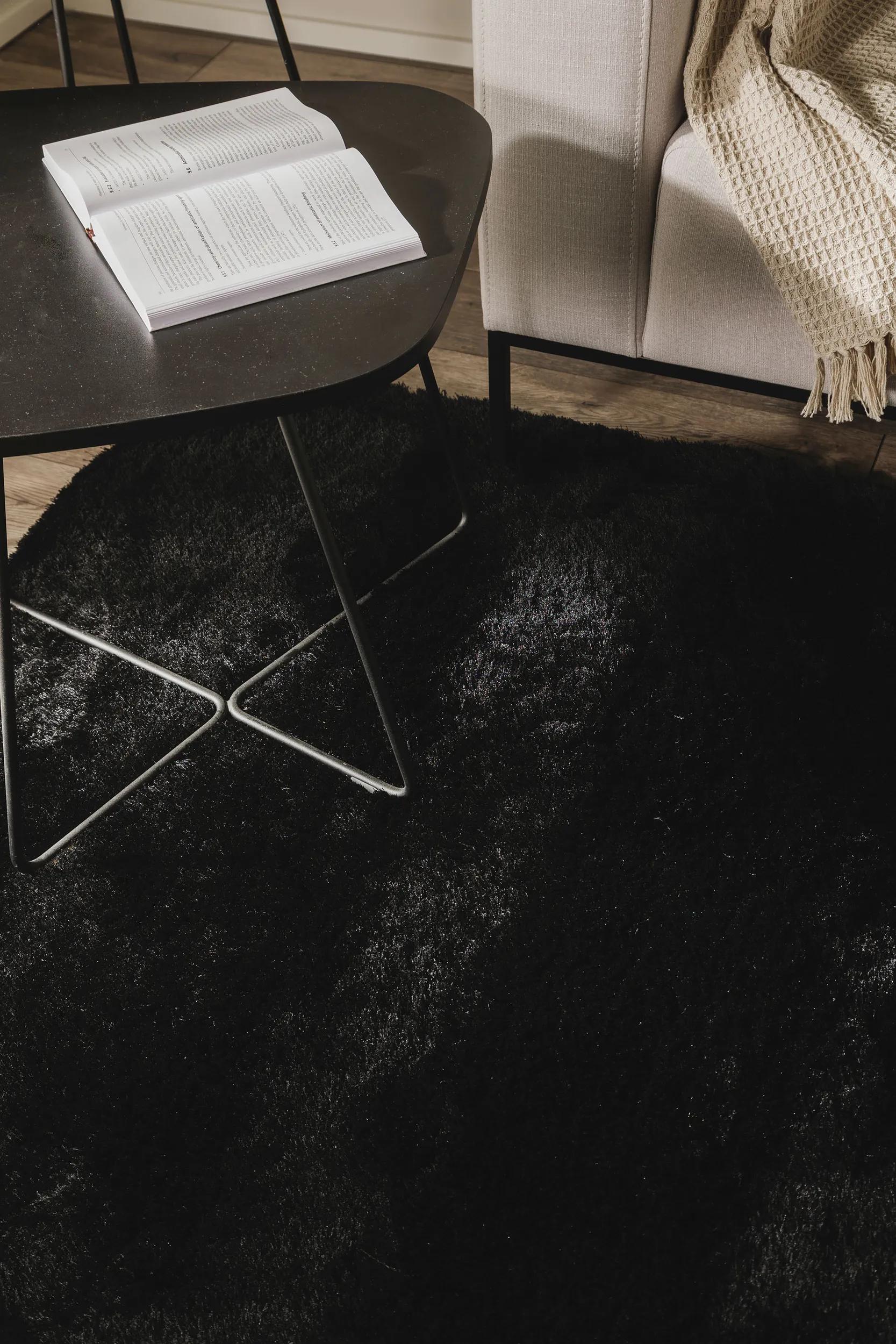 Shaggy rug Whisper Black