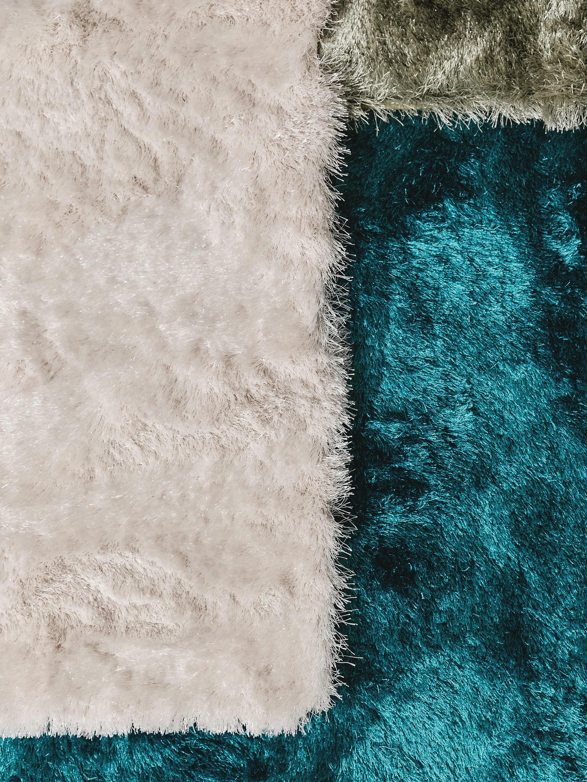 Shaggy rug Whisper Turquoise