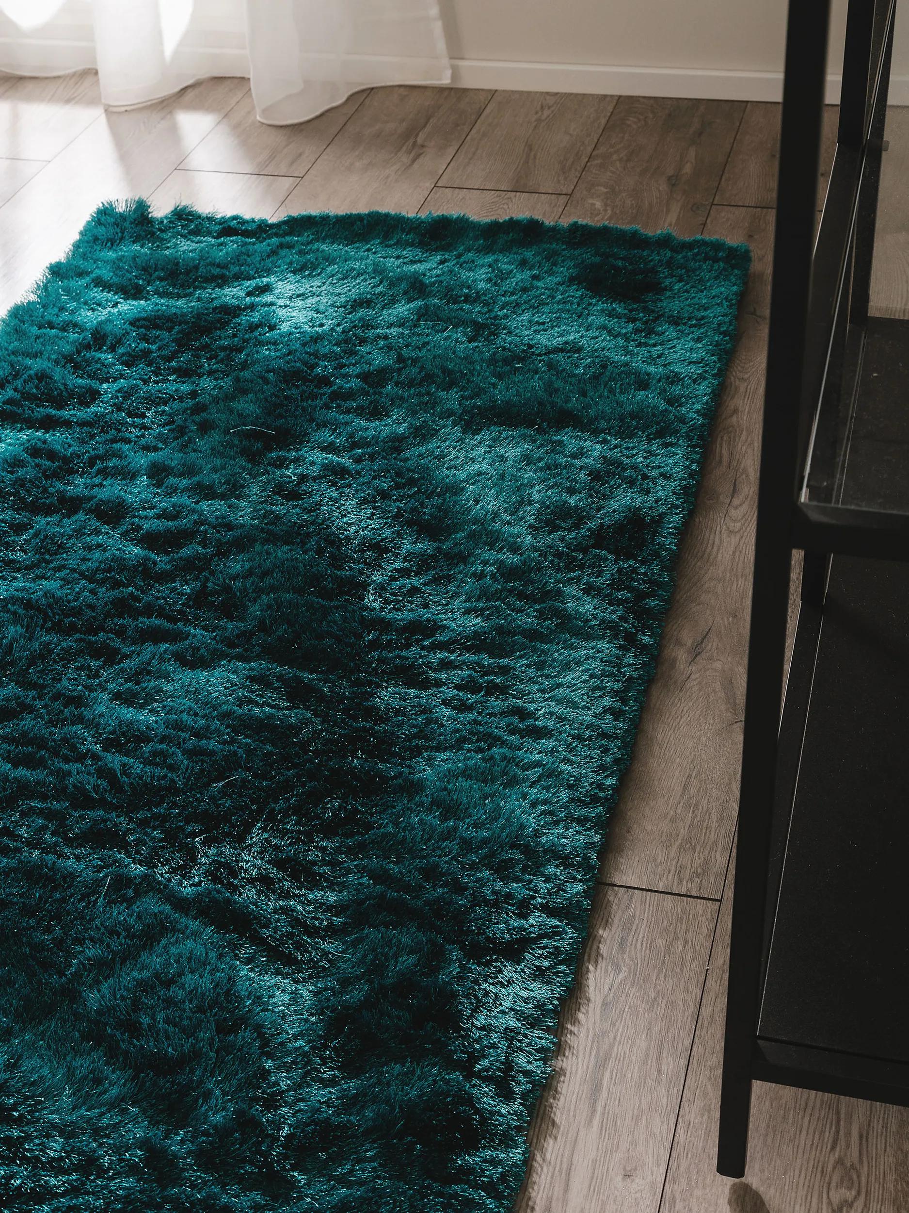 Shaggy rug Whisper Turquoise