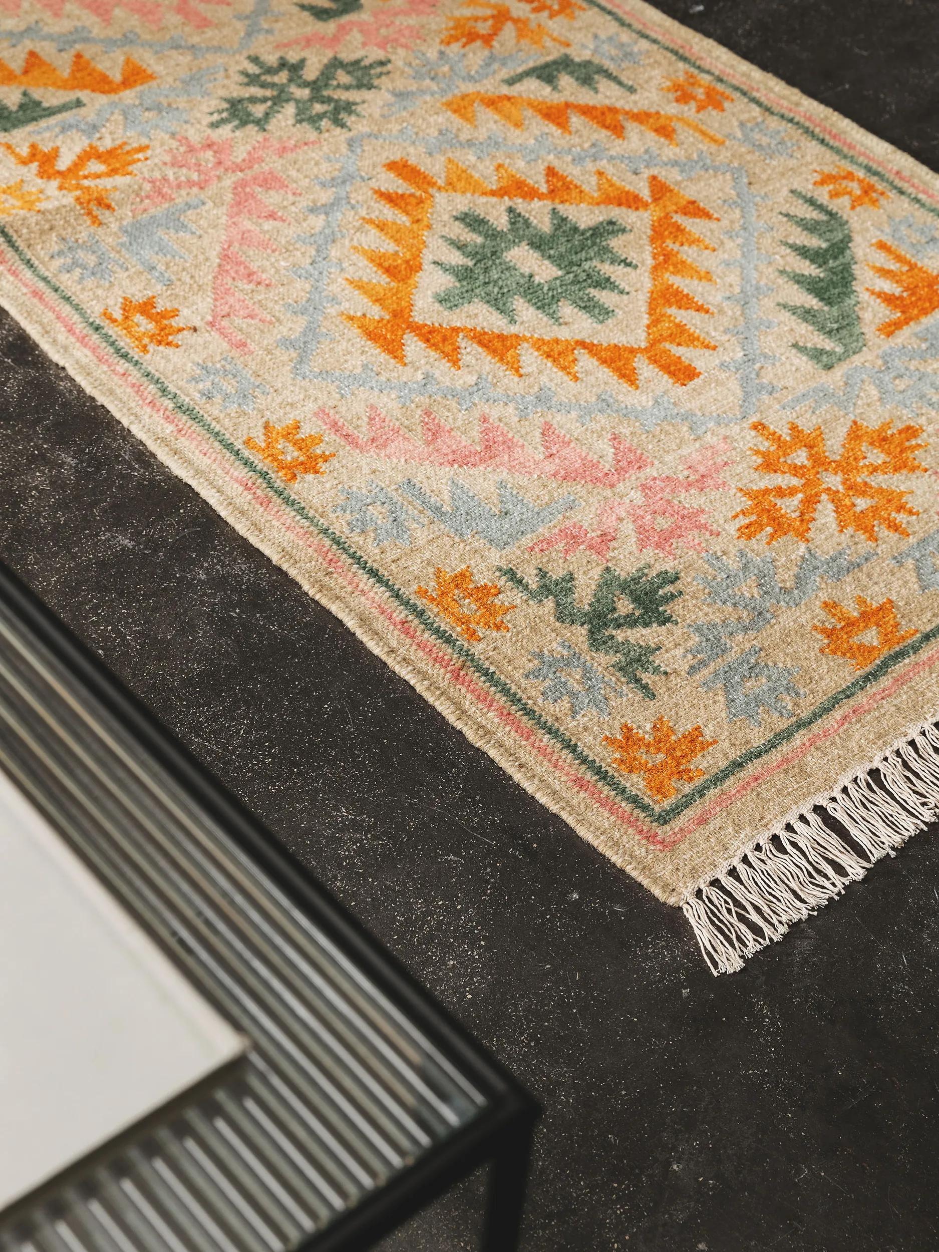Hand Woven Kilim Zohra Multicolour/Beige